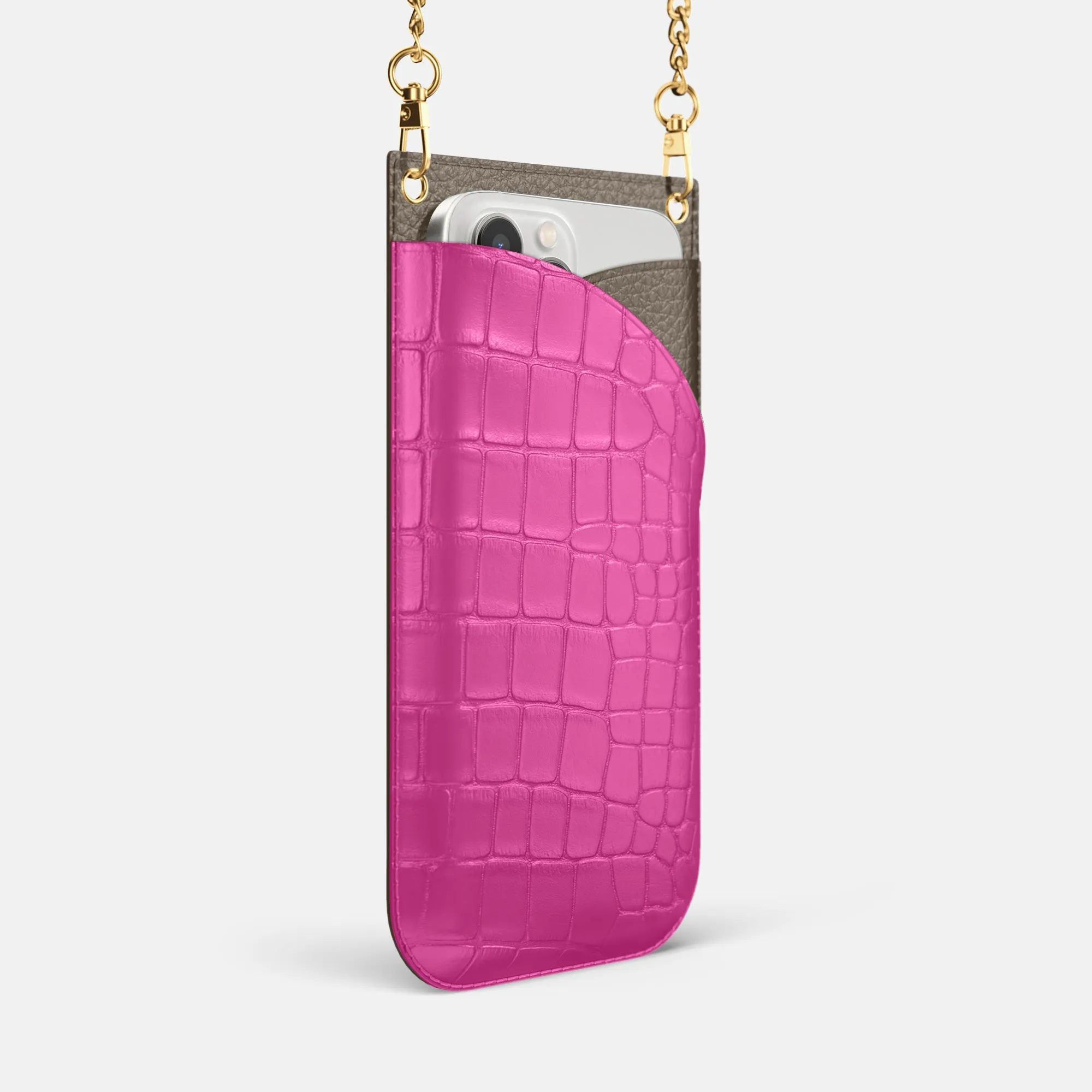 Crossbody Bag For iPhone 16 Pro Max In Alligator