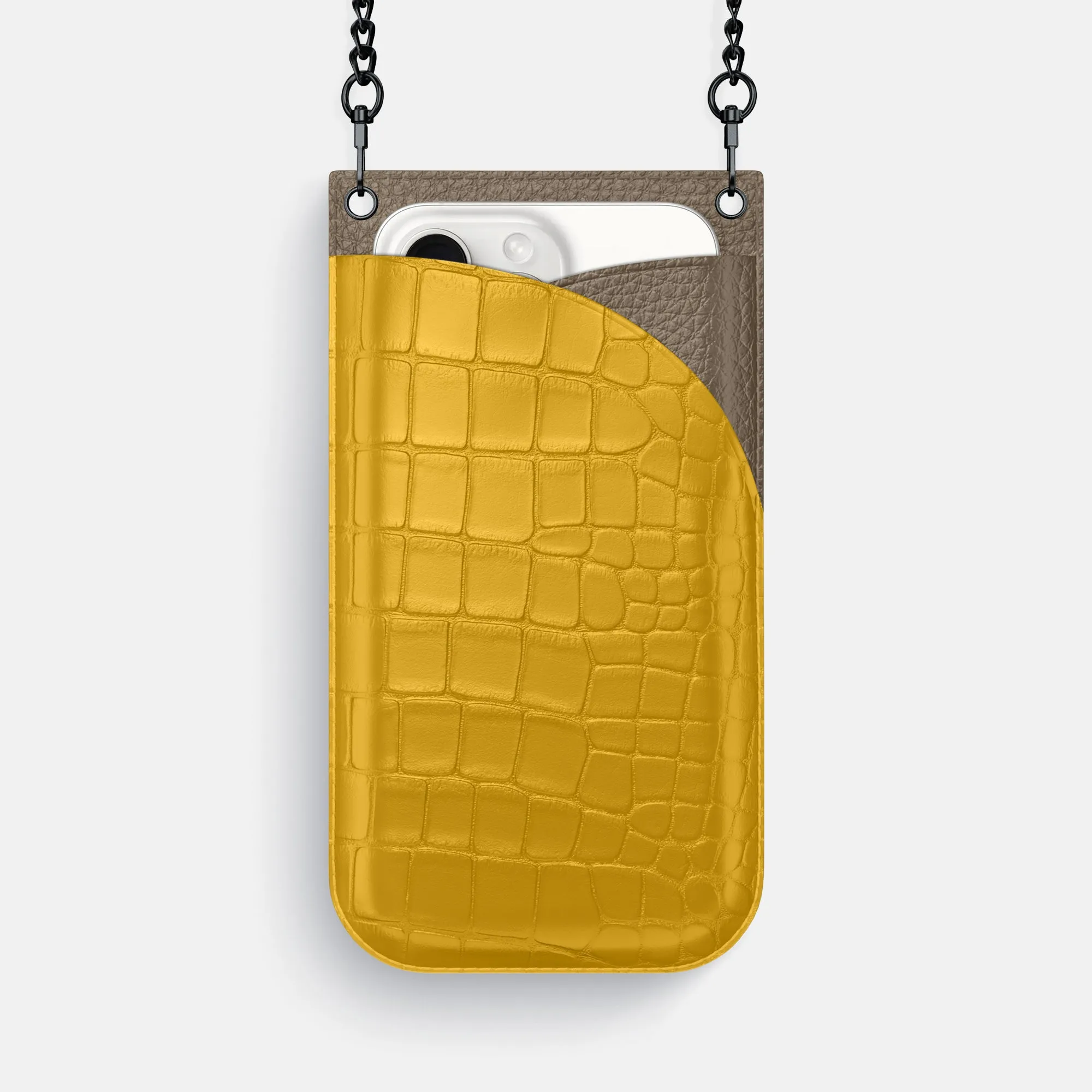 Crossbody Bag For iPhone 16 Pro Max In Alligator