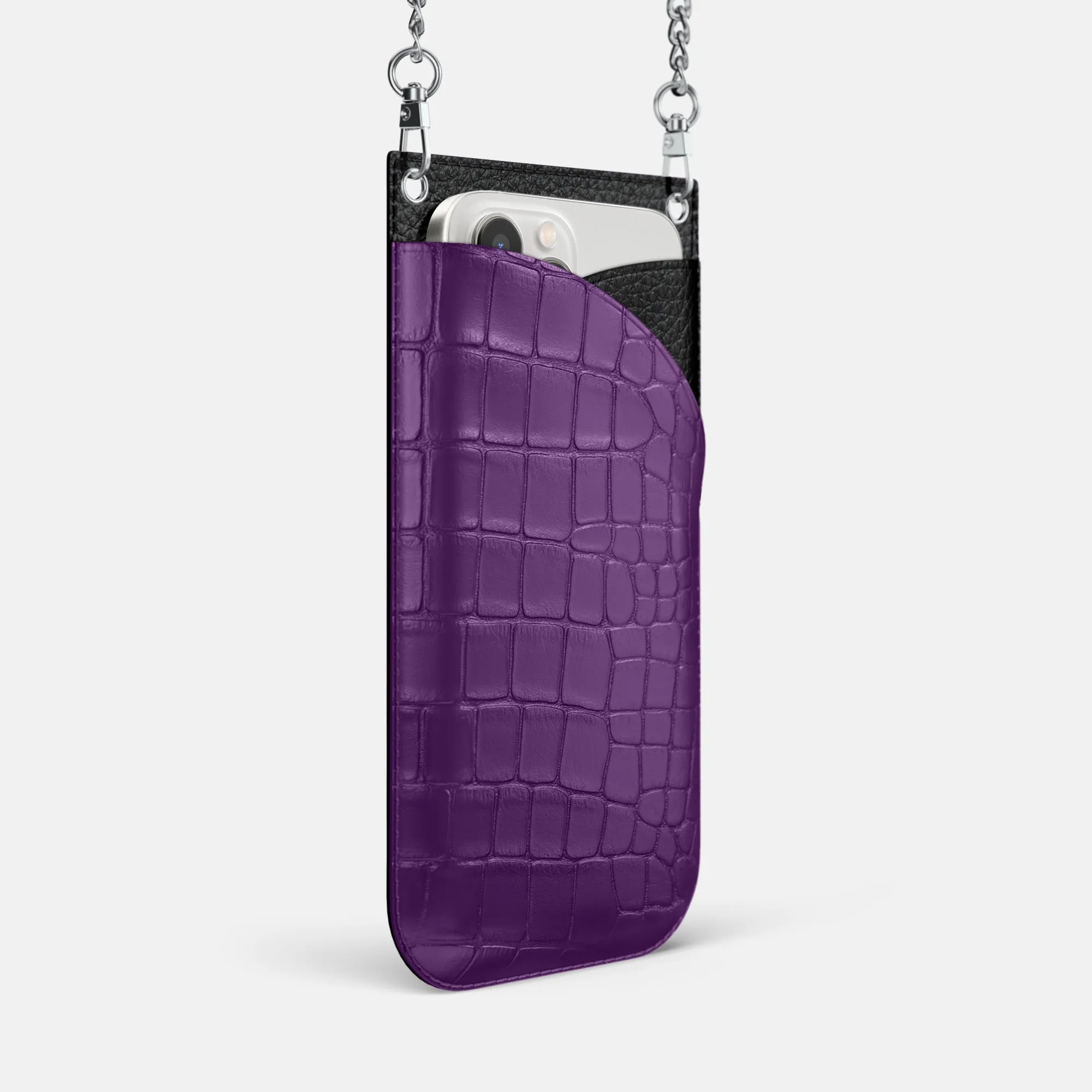 Crossbody Bag For iPhone 16 Pro Max In Alligator