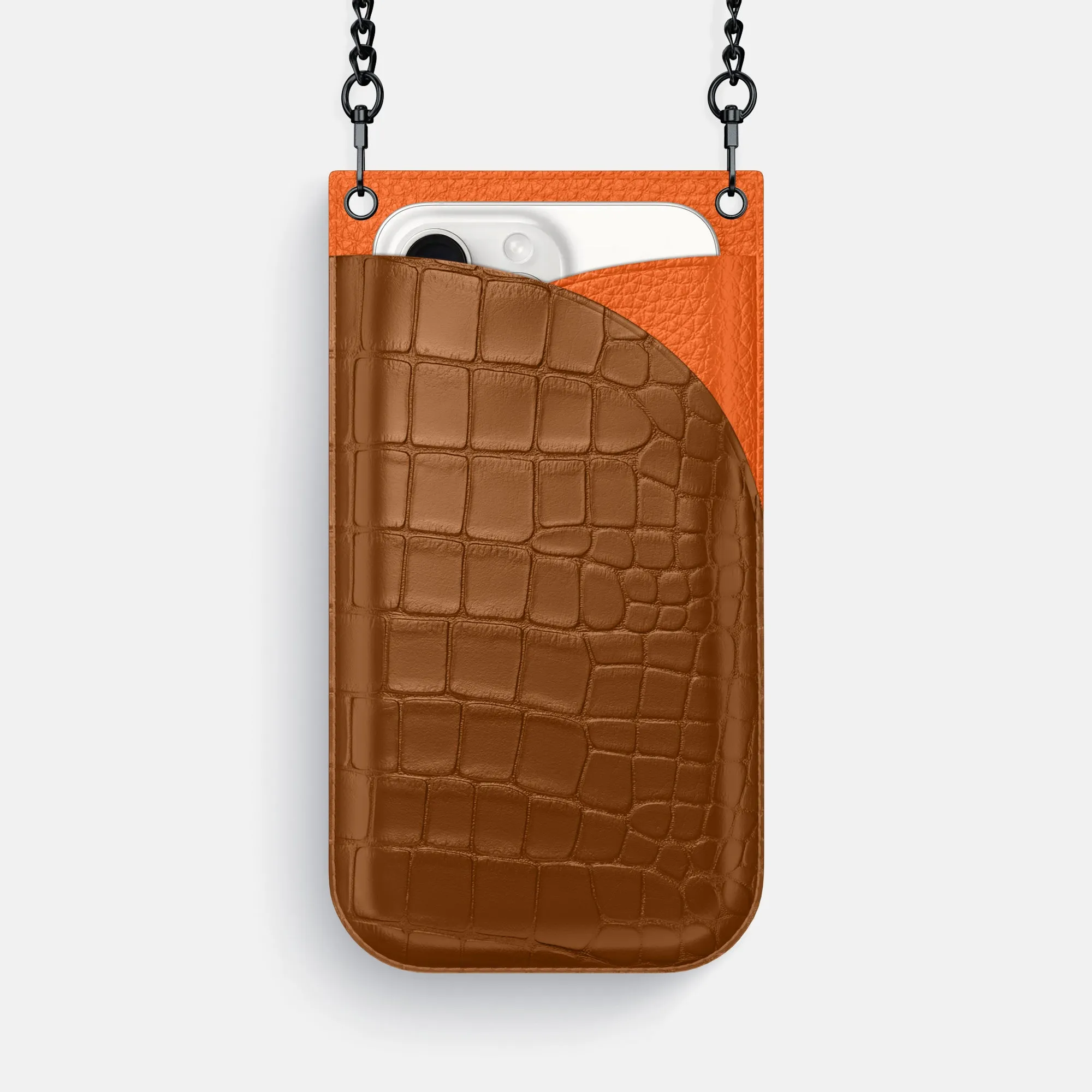 Crossbody Bag For iPhone 16 Pro Max In Alligator