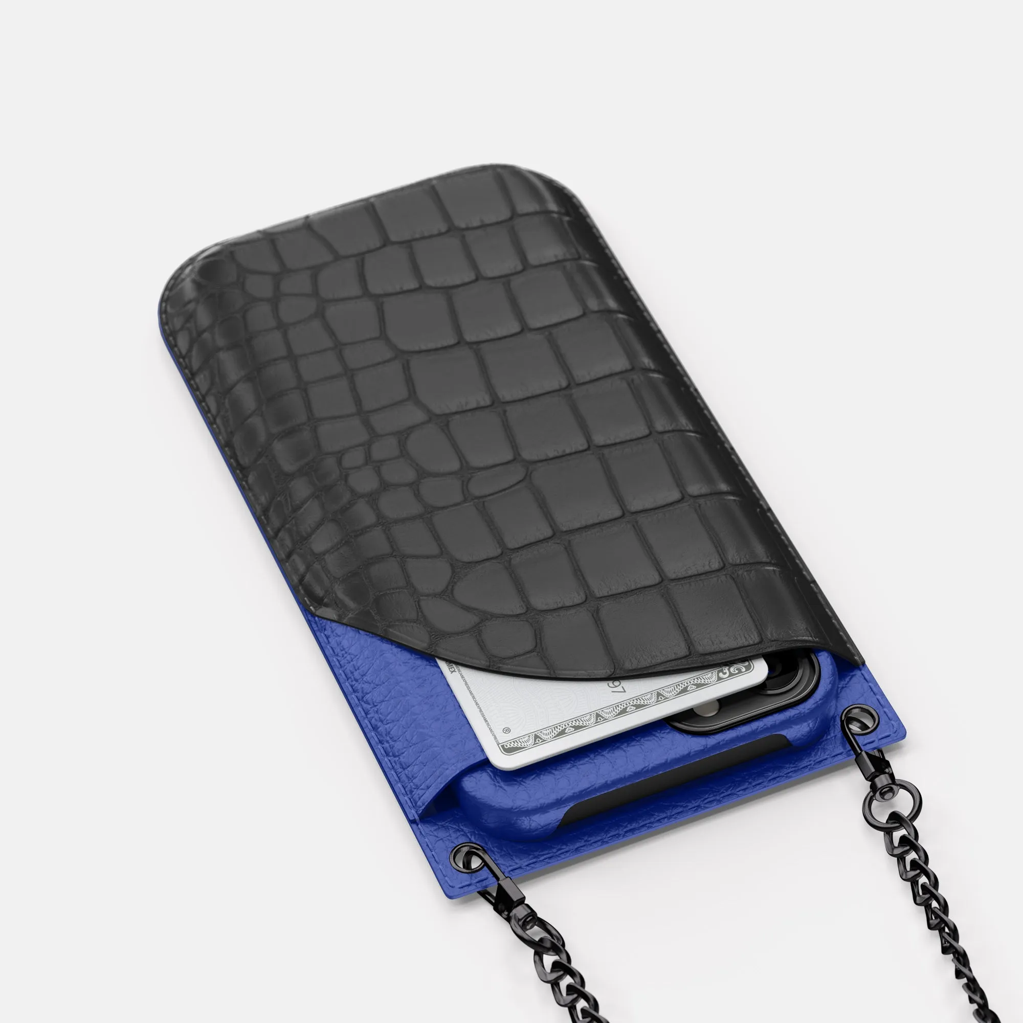 Crossbody Bag For iPhone 16 Pro Max In Alligator