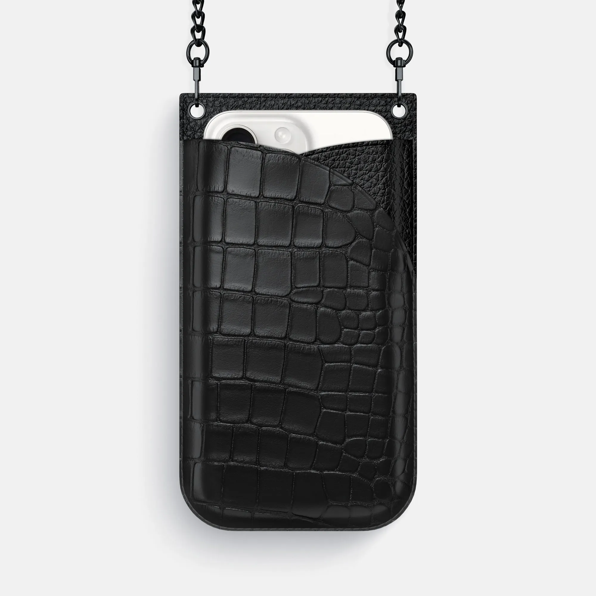 Crossbody Bag For iPhone 16 Pro Max In Alligator