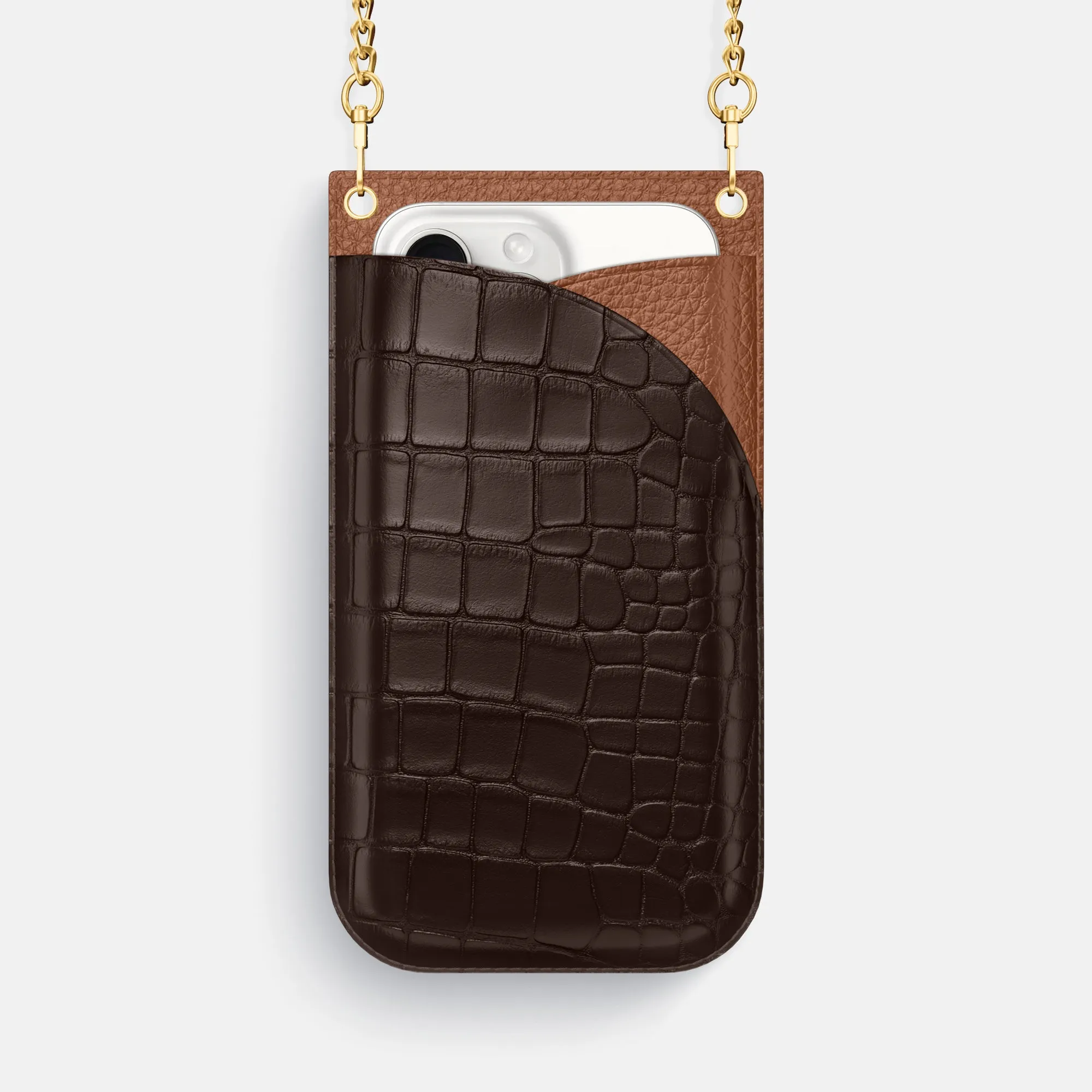 Crossbody Bag For iPhone 16 Pro Max In Alligator