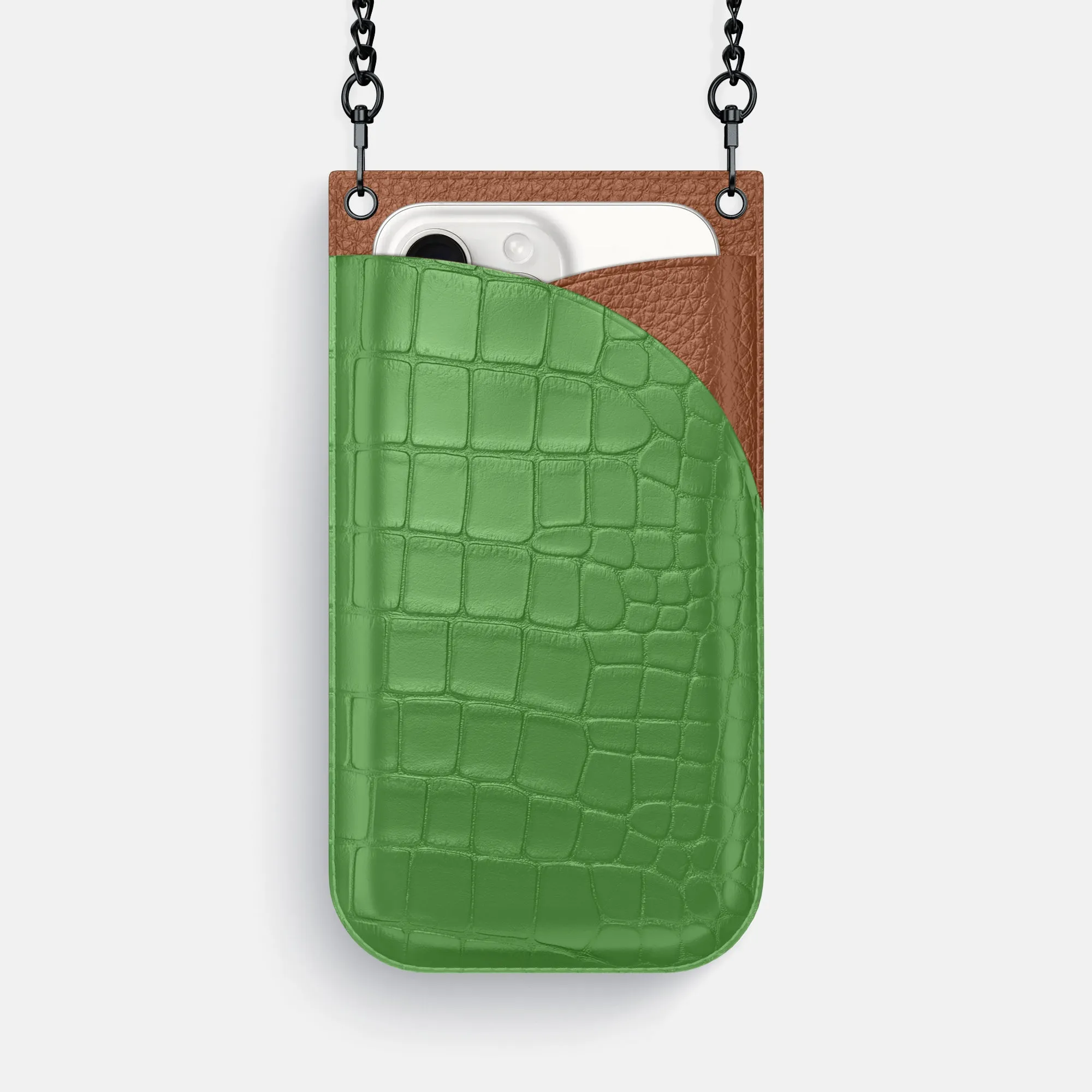 Crossbody Bag For iPhone 16 Pro Max In Alligator