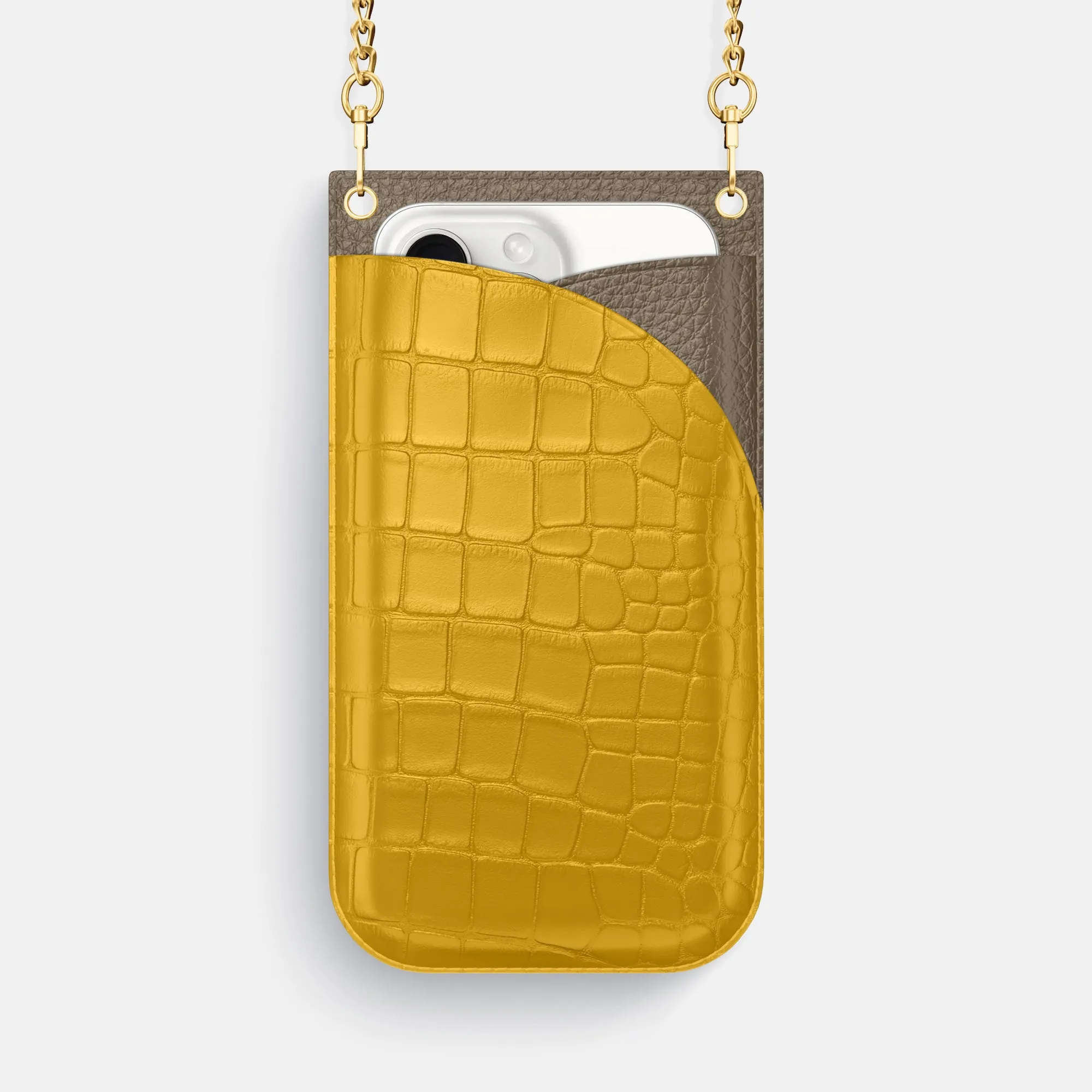 Crossbody Bag For iPhone 16 Pro Max In Alligator