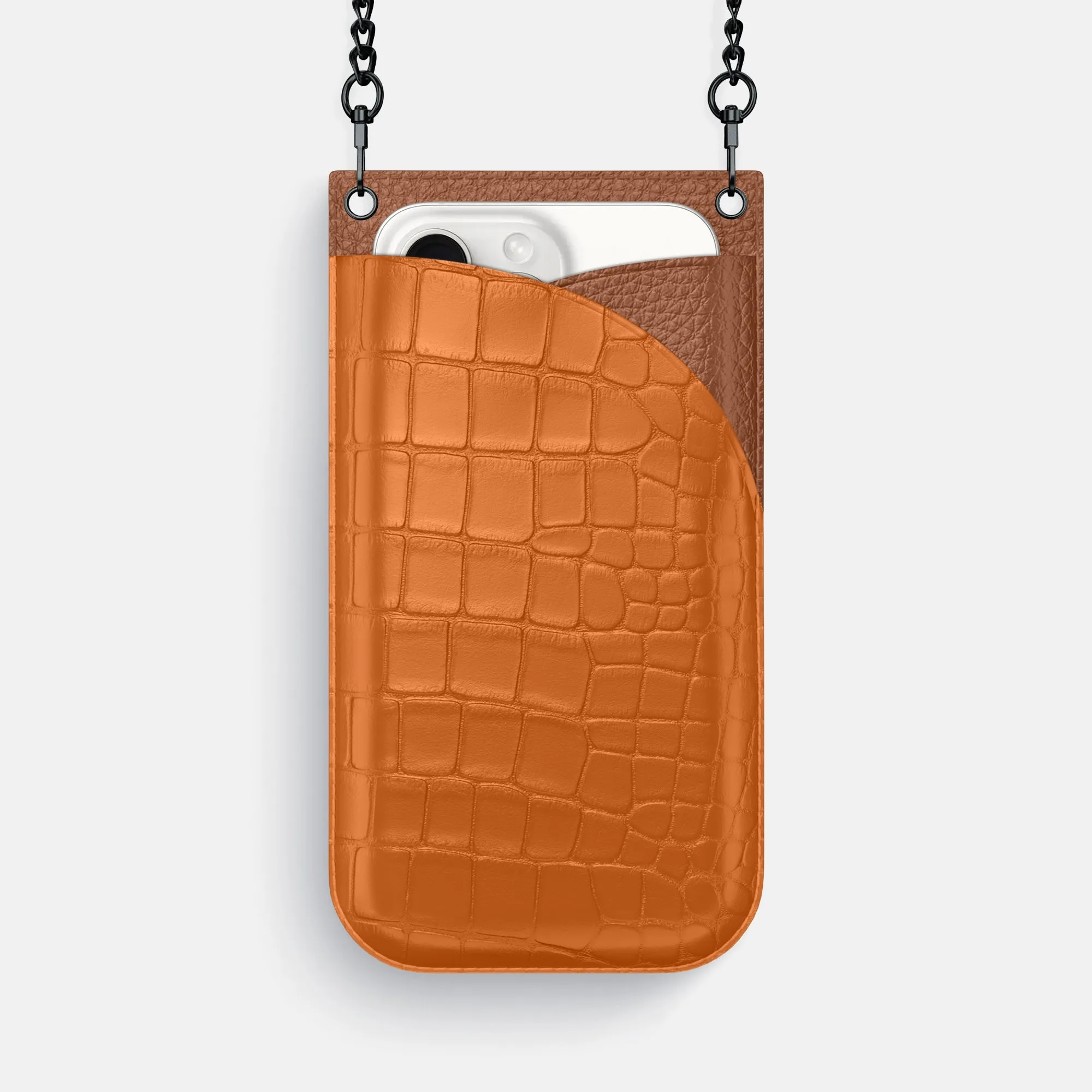 Crossbody Bag For iPhone 16 Pro Max In Alligator