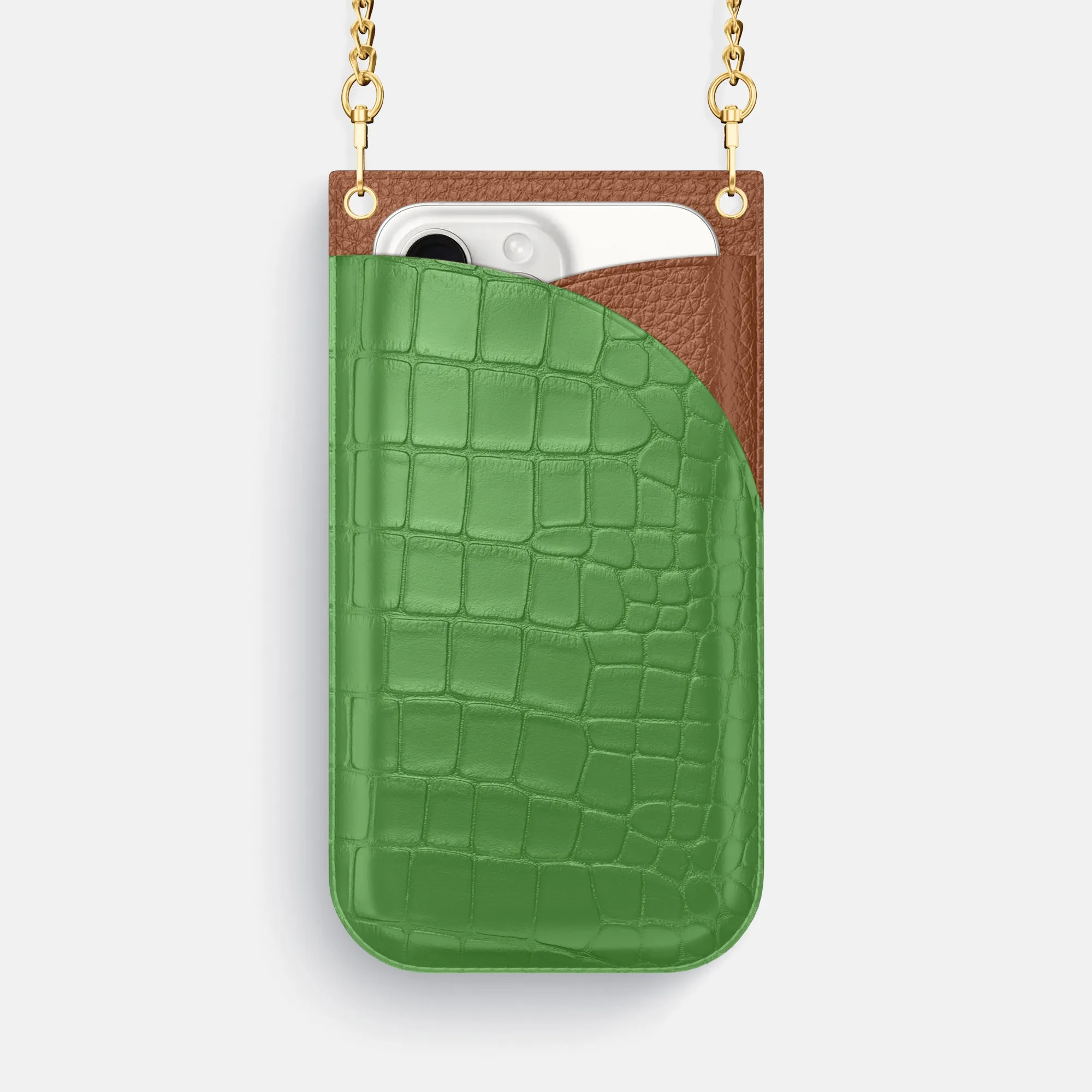 Crossbody Bag For iPhone 16 Pro Max In Alligator