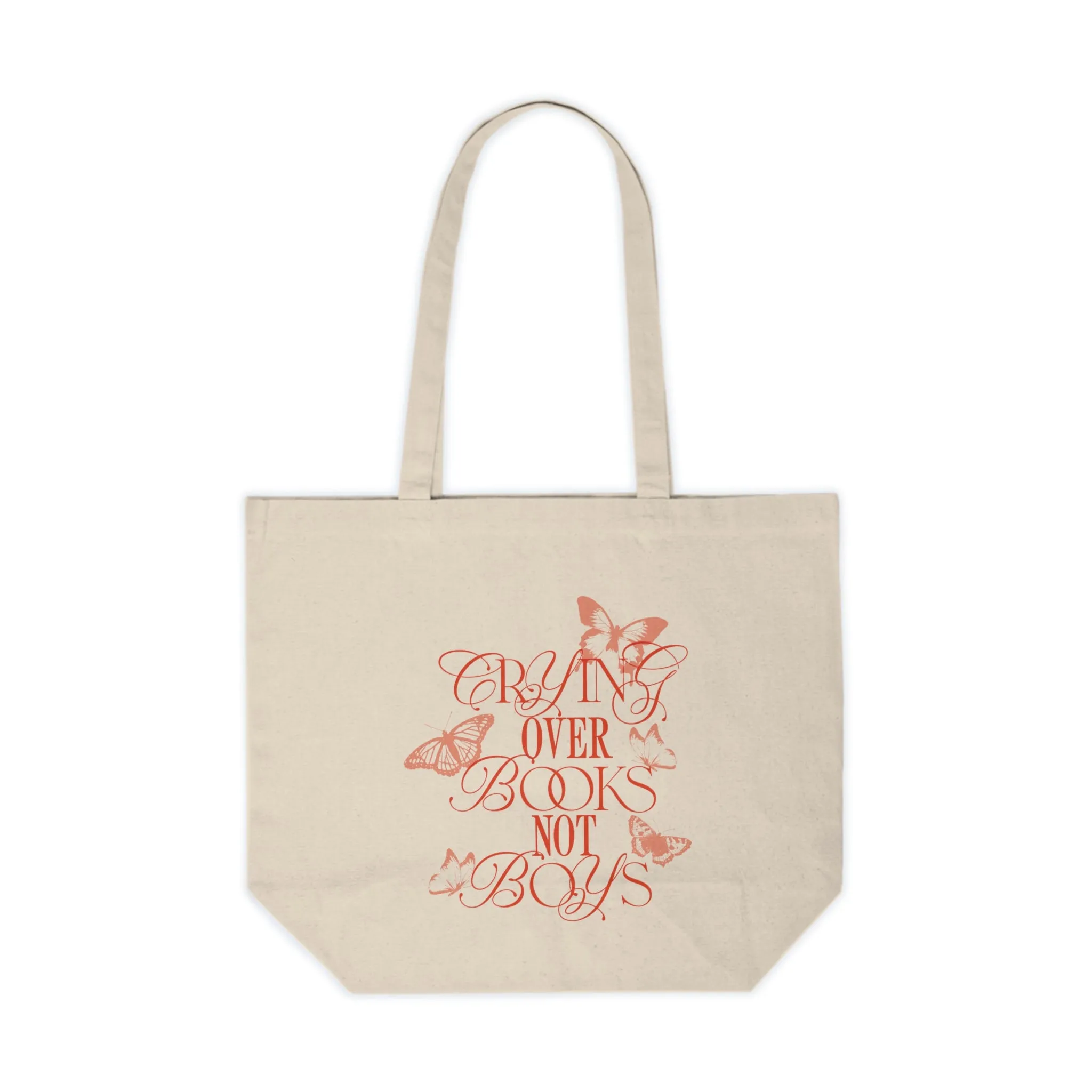 Crying Over Books Not Boys Tote - The Champagne Problems Collection