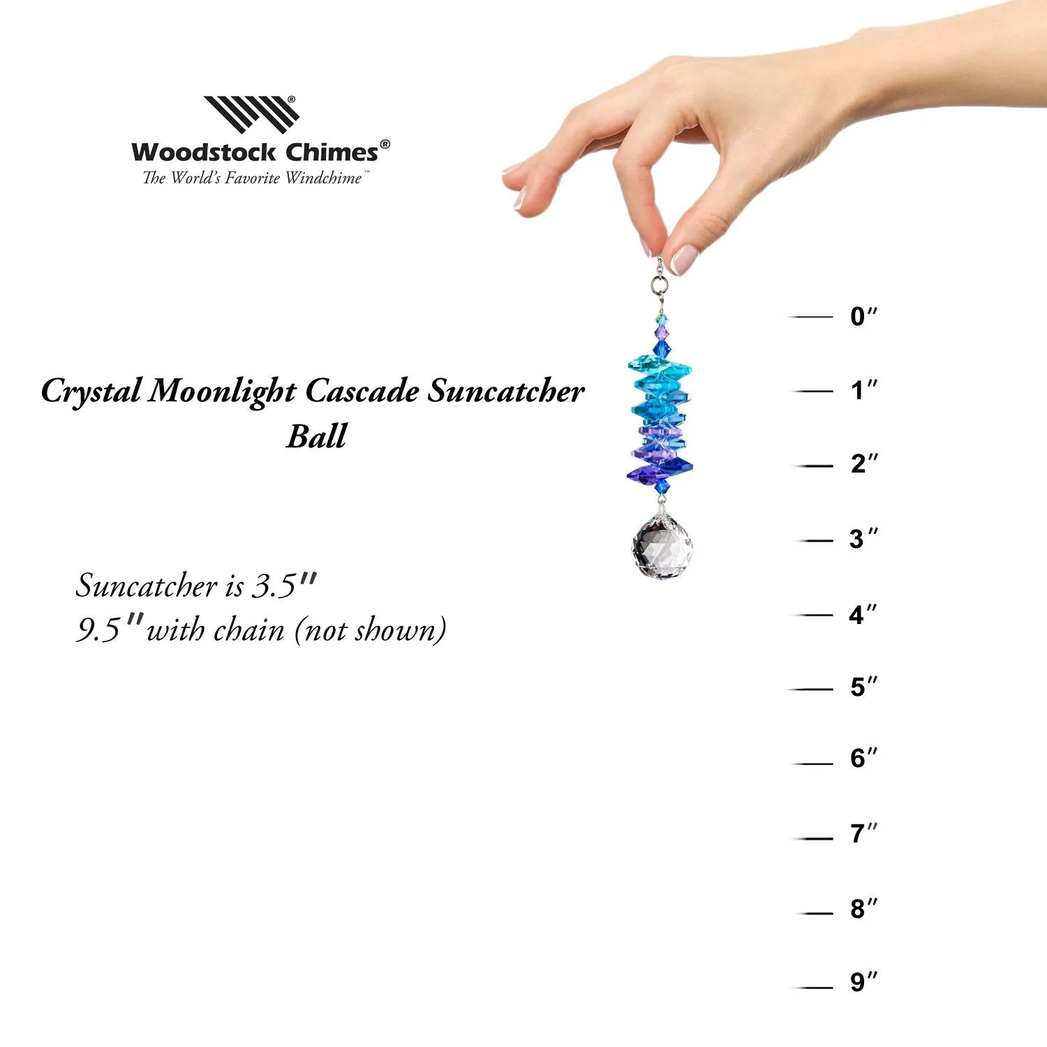 Crystal Moonlight Cascade Suncatcher - Ball