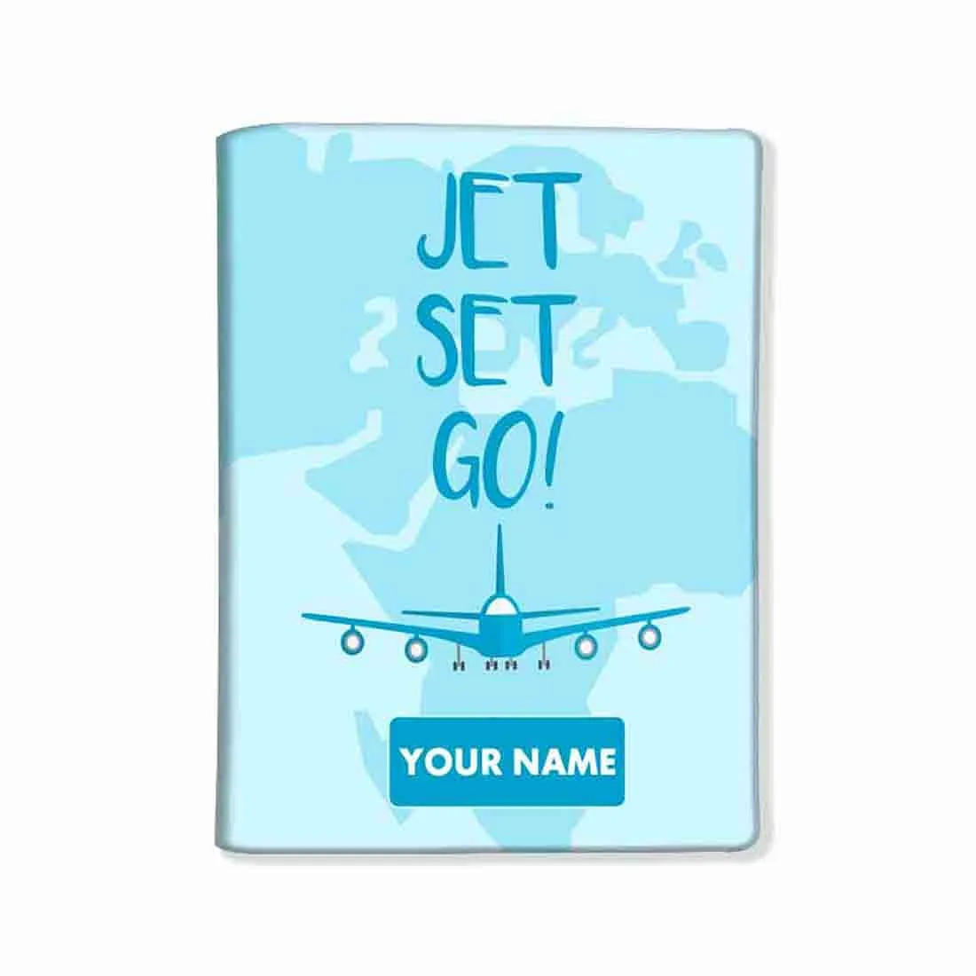 Customized Travel Passport Cover -  Jet Set Go