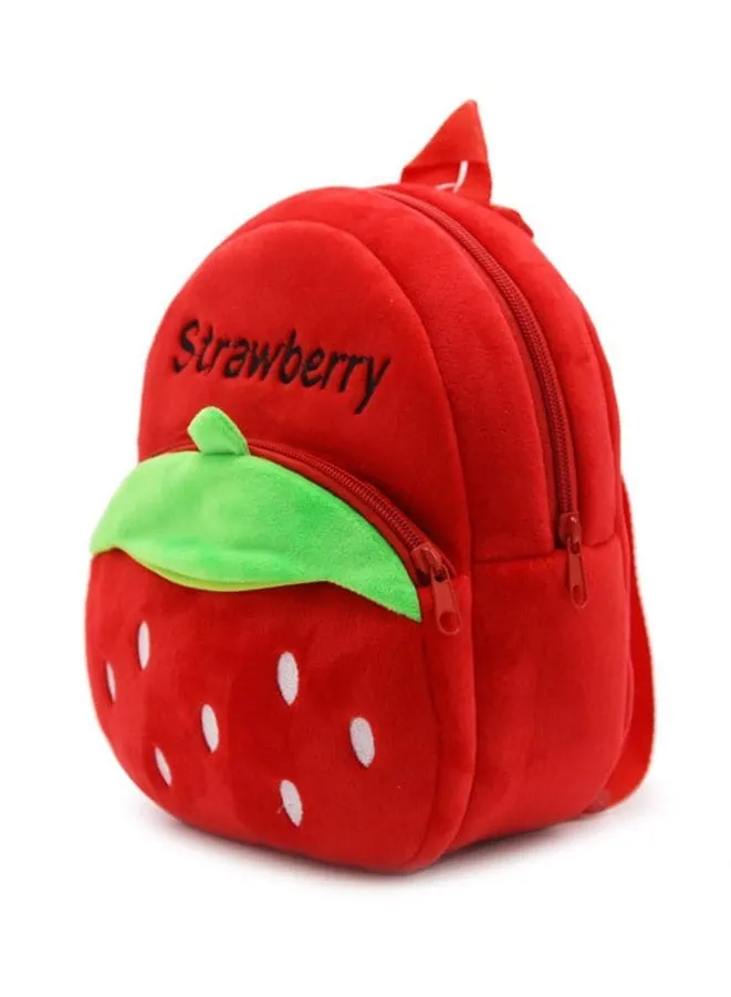 Cute plush backpack for toddlers, Strawberry