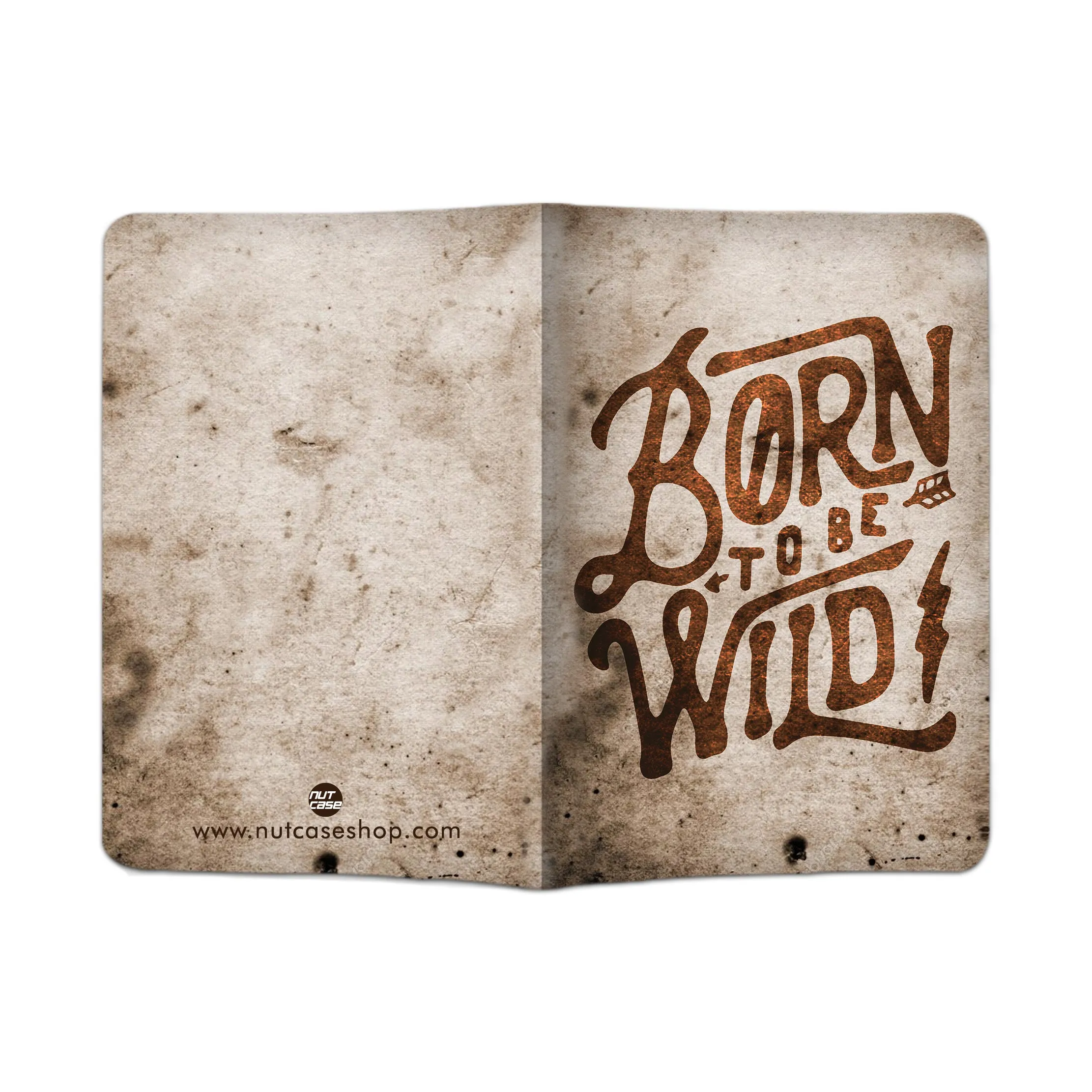 Designer Passport Cover and Luggage Tag - Born To Wild