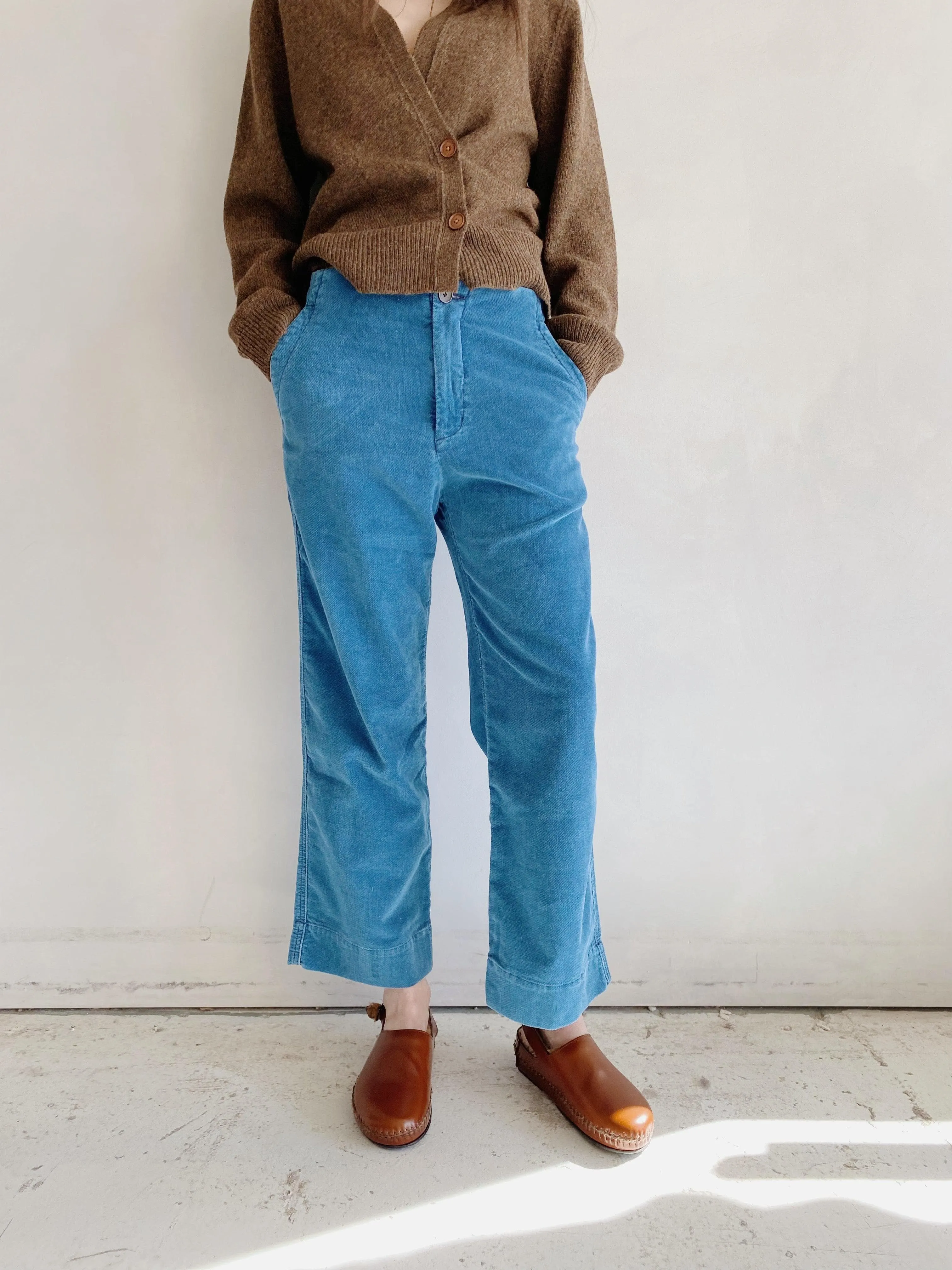 dexter pant in indigo corduroy