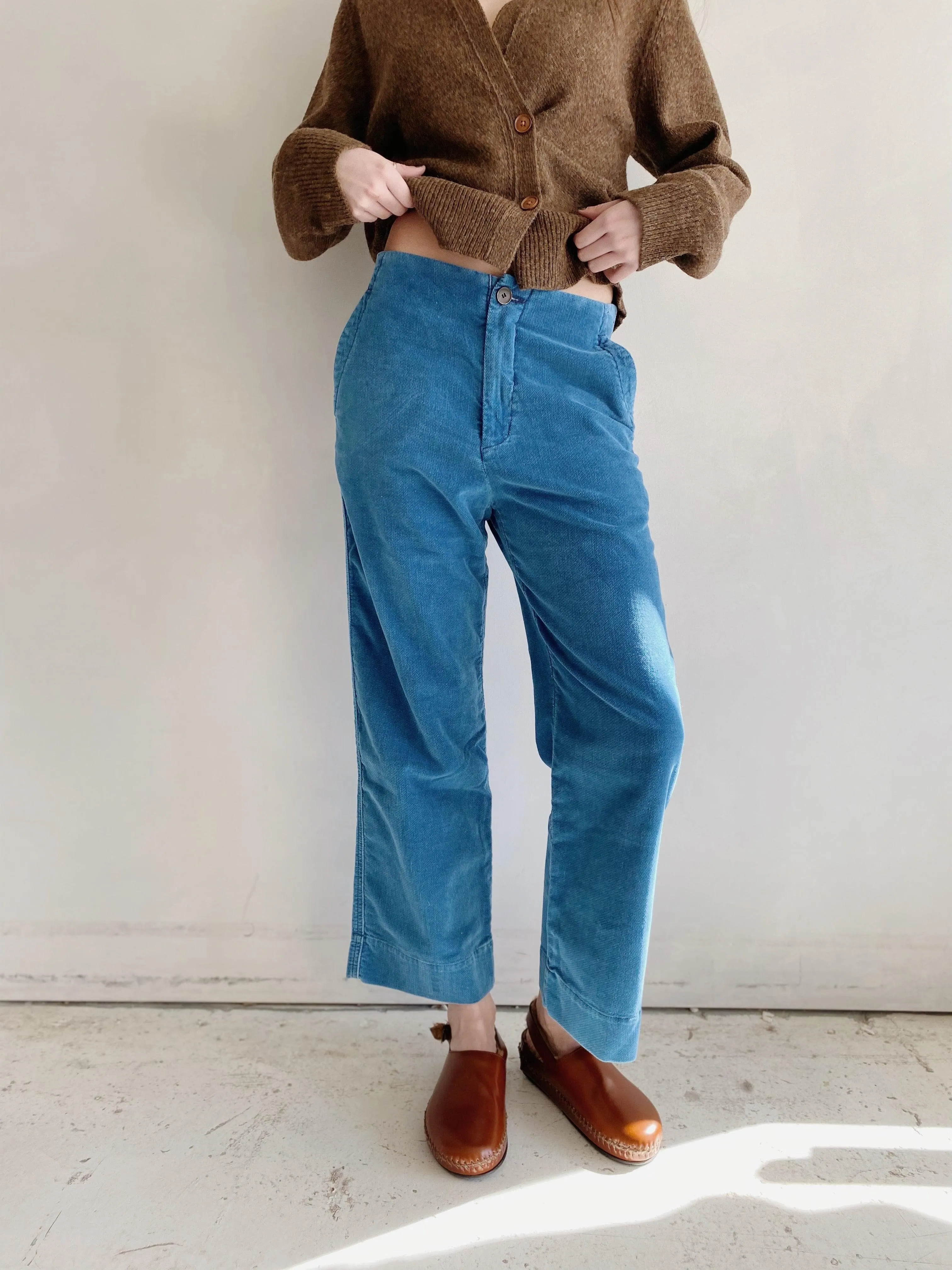 dexter pant in indigo corduroy