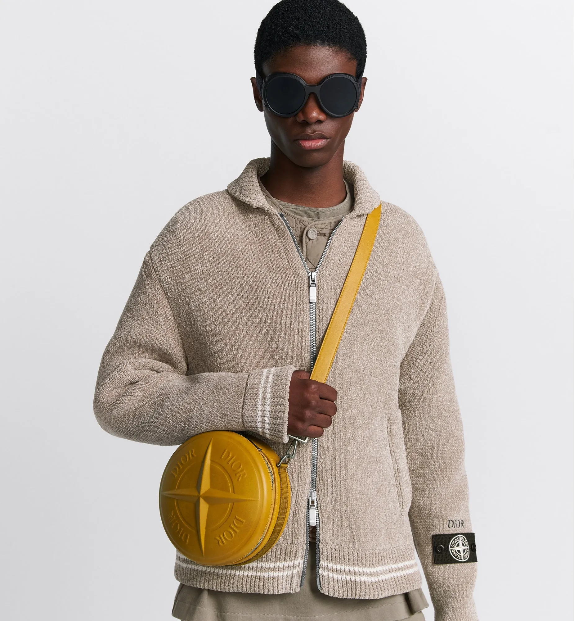 Dior And Stone Island Round Bag — Limited And Numbered Edition