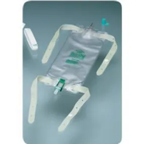 Dispoz-a-Bag Leg Bag with Flip-Flo Valve, 32 oz. (4 leg bags & 1 pair fabric leg straps)