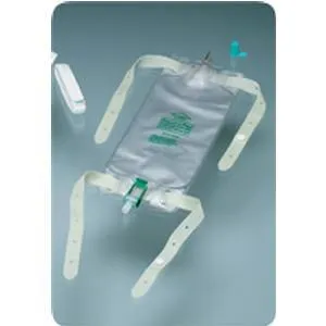 Dispoz-a-Bag Leg Bag with Flip-Flo Valve, 32 oz. (4 leg bags & 1 pair fabric leg straps)