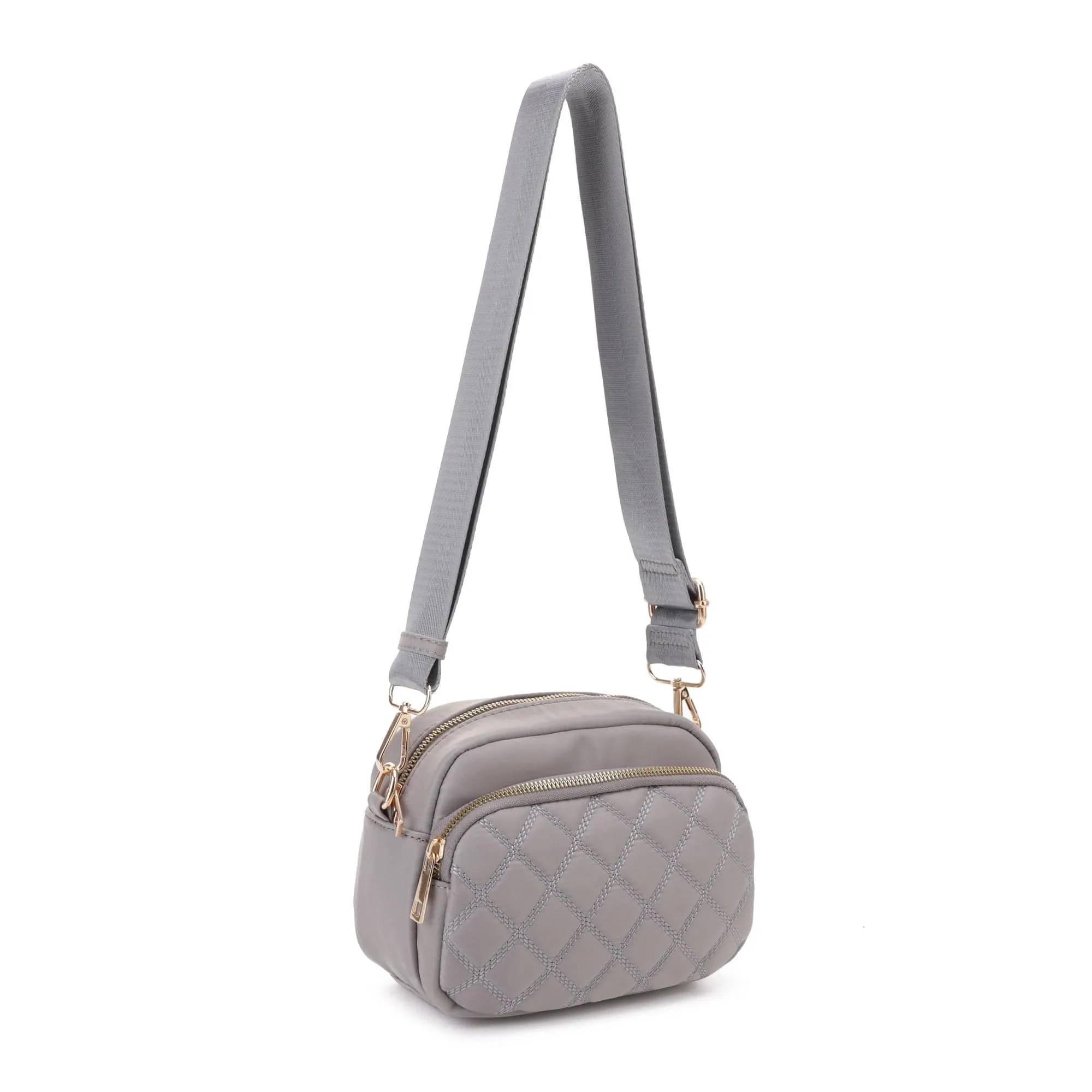 DJ25764N-6 Angela Quilted Crossbody Bag