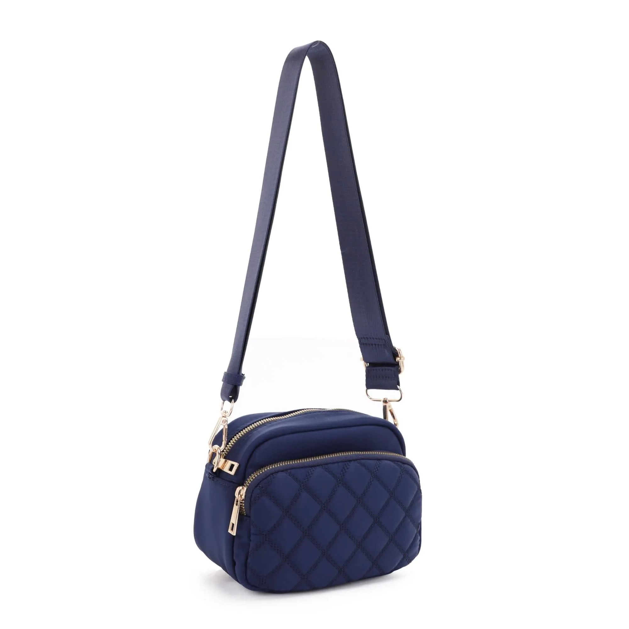 DJ25764N-6 Angela Quilted Crossbody Bag