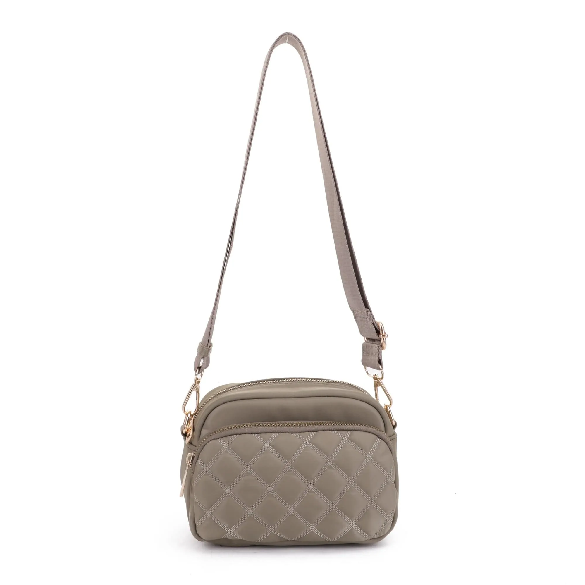 DJ25764N-6 Angela Quilted Crossbody Bag