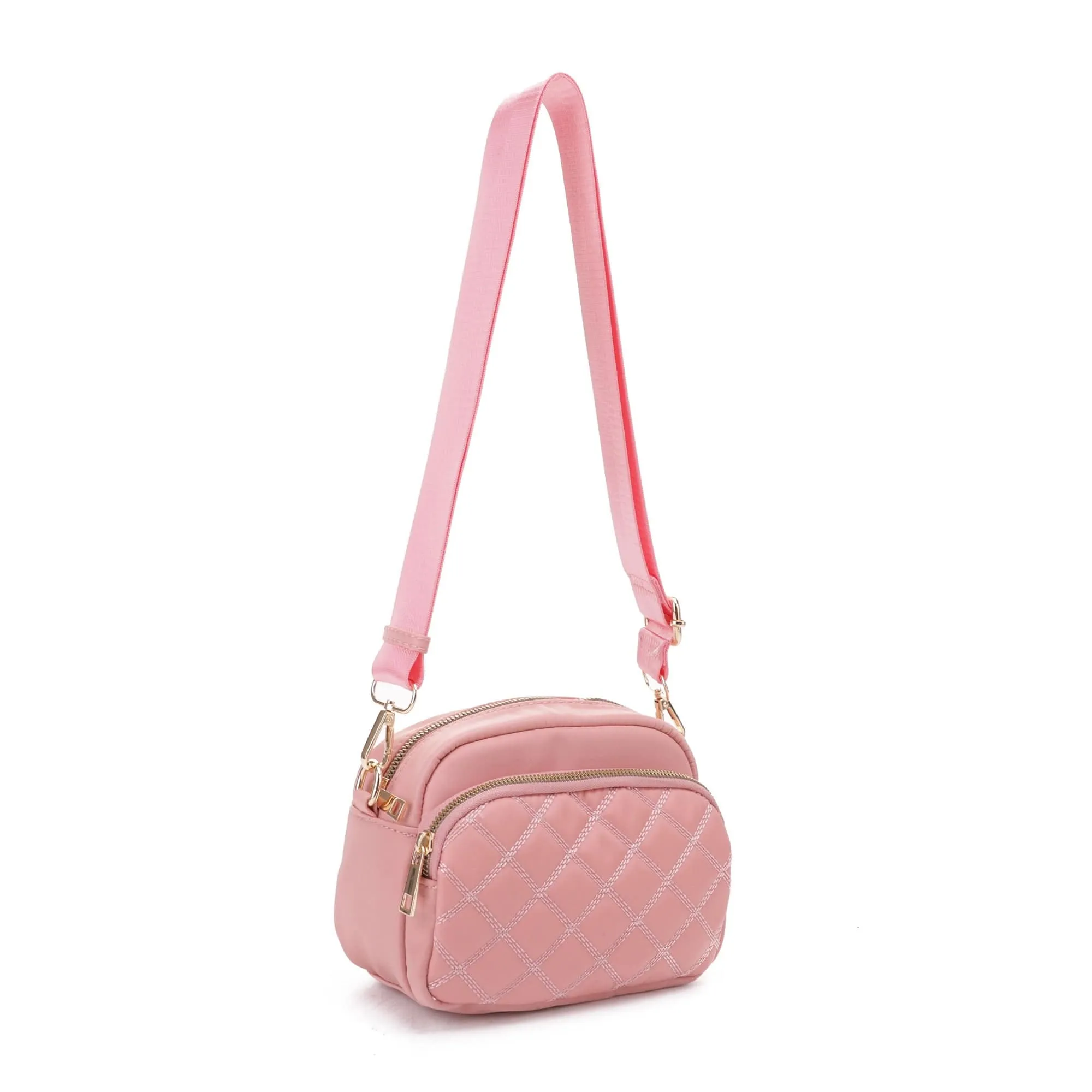 DJ25764N-6 Angela Quilted Crossbody Bag