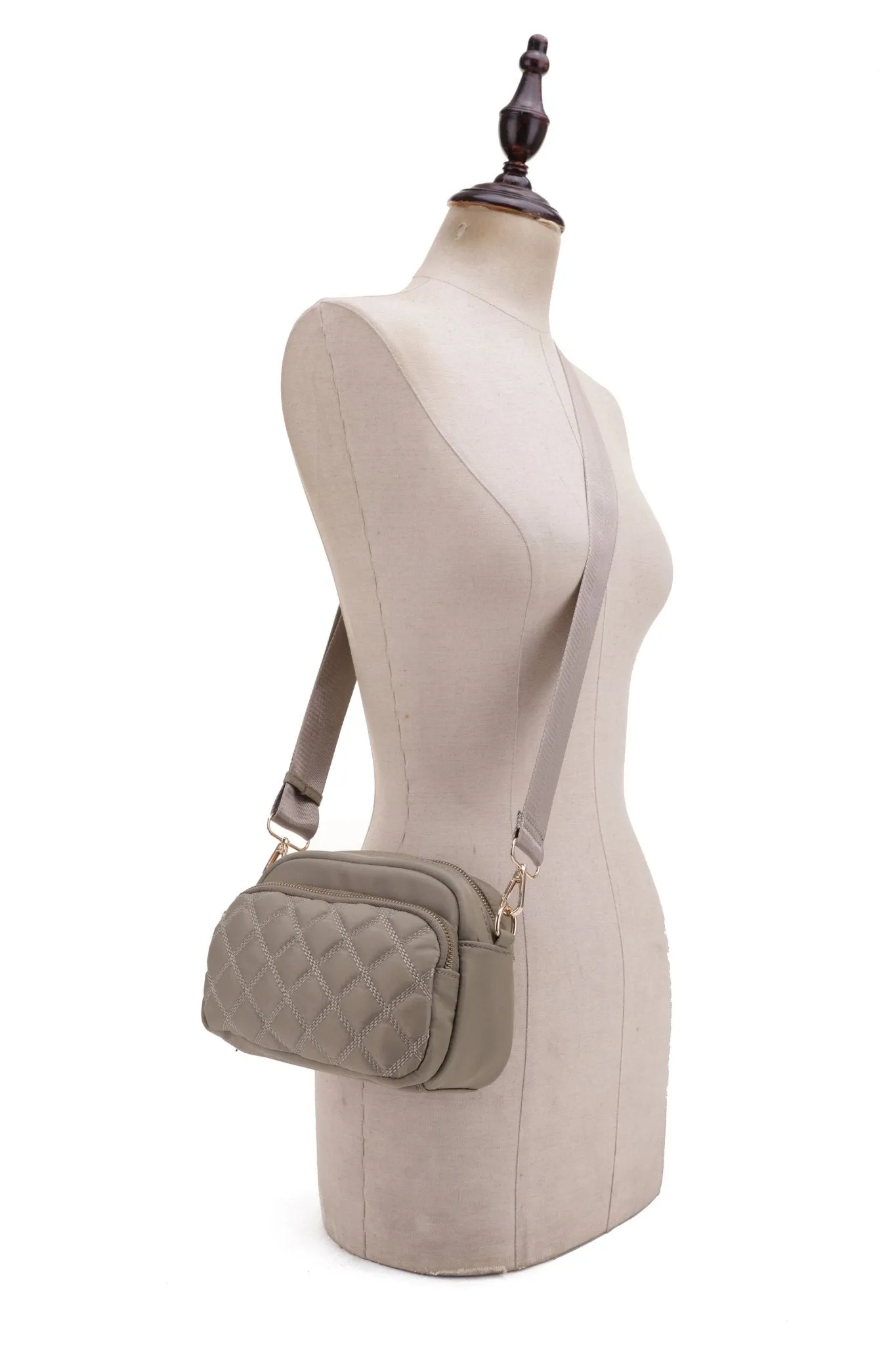 DJ25764N-6 Angela Quilted Crossbody Bag