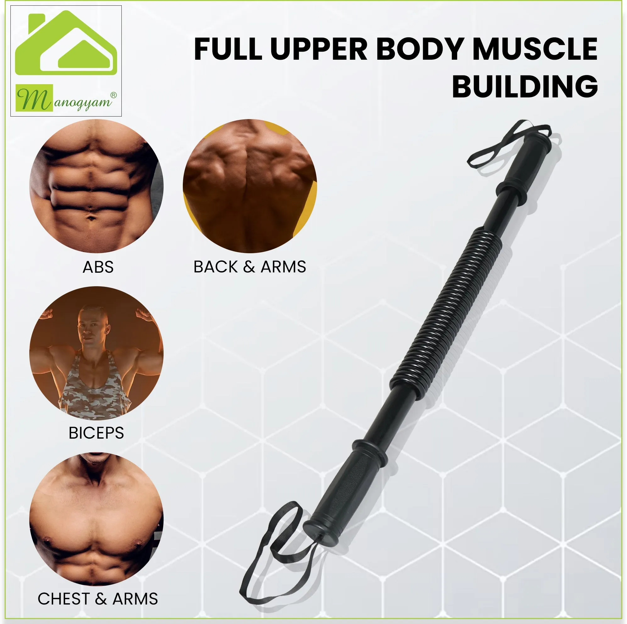 Double Toning Tube |Tummy Trimmer  |Pushup Bar And Ab Roller |30Kg Power Twister