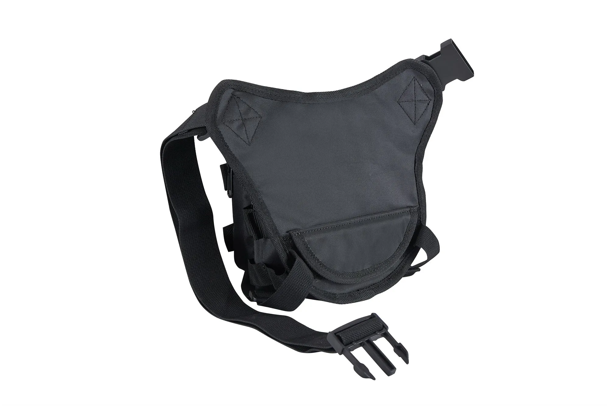 Dream Apparel Black Canvas Drop - Leg Tactical Thigh Bag with Gun Pocket