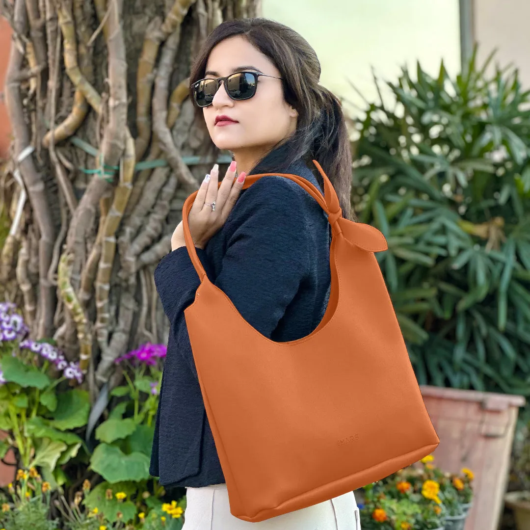 Elegant Shoulder Hobo Tan Bag For Women & Girls