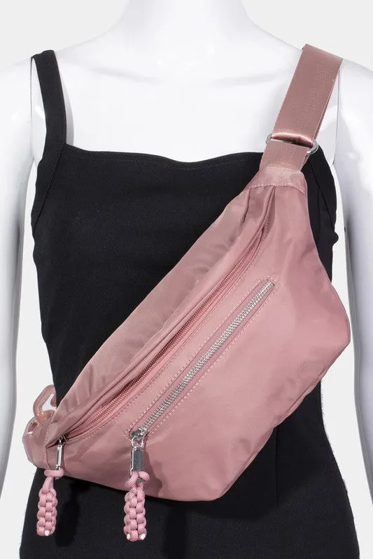 Fame Nylon Crossbody Bag with Adjustable Strap