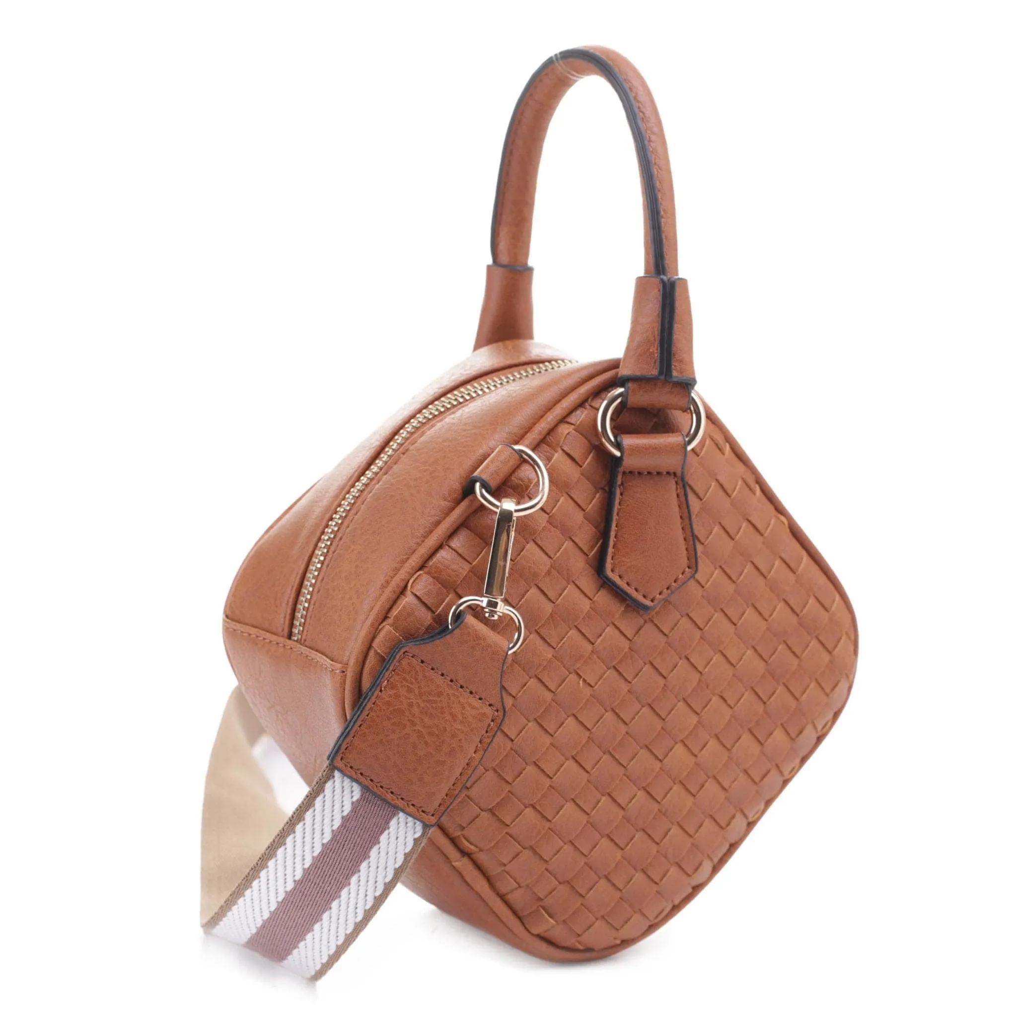 FC20364 Rhombus Woven Crossbody