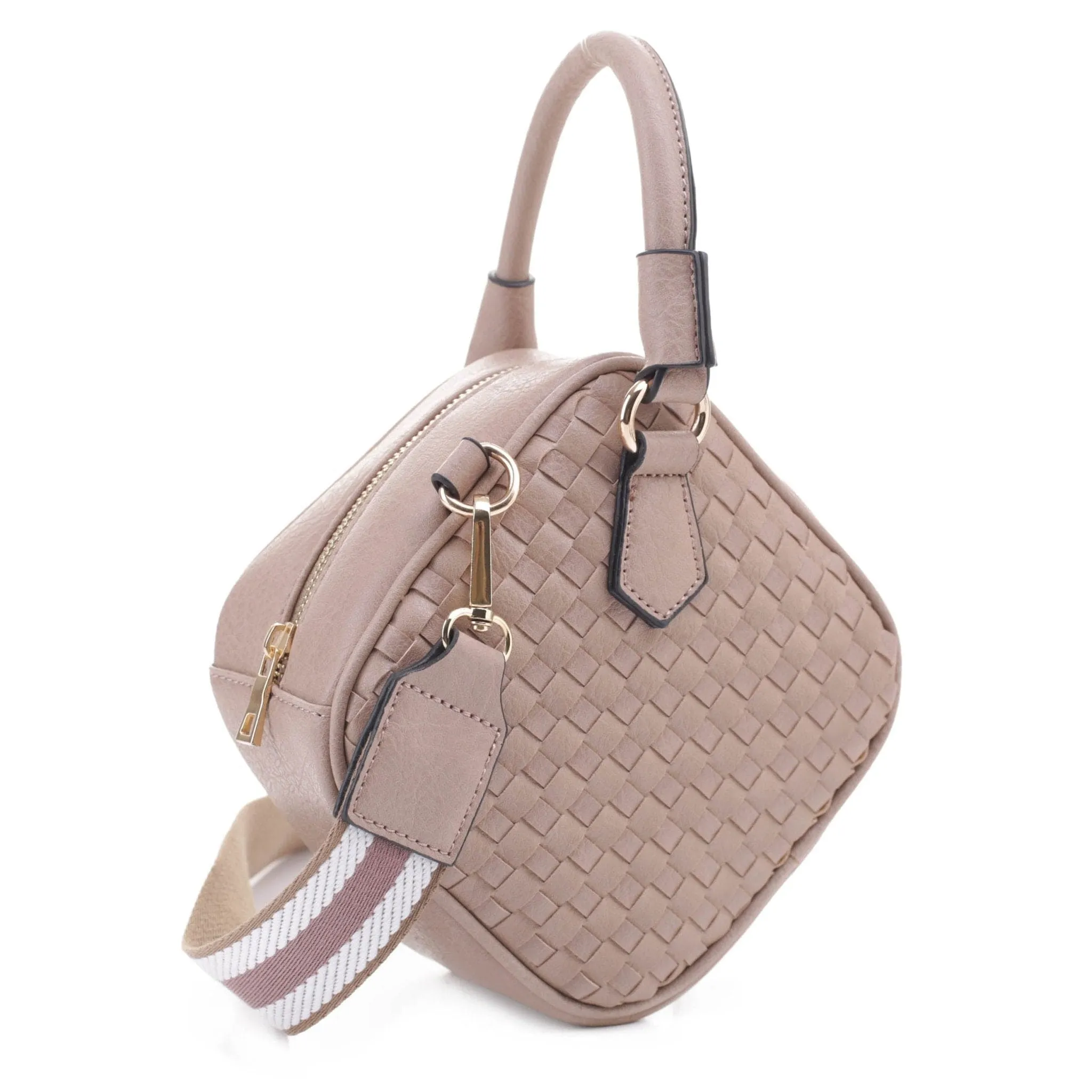 FC20364 Rhombus Woven Crossbody