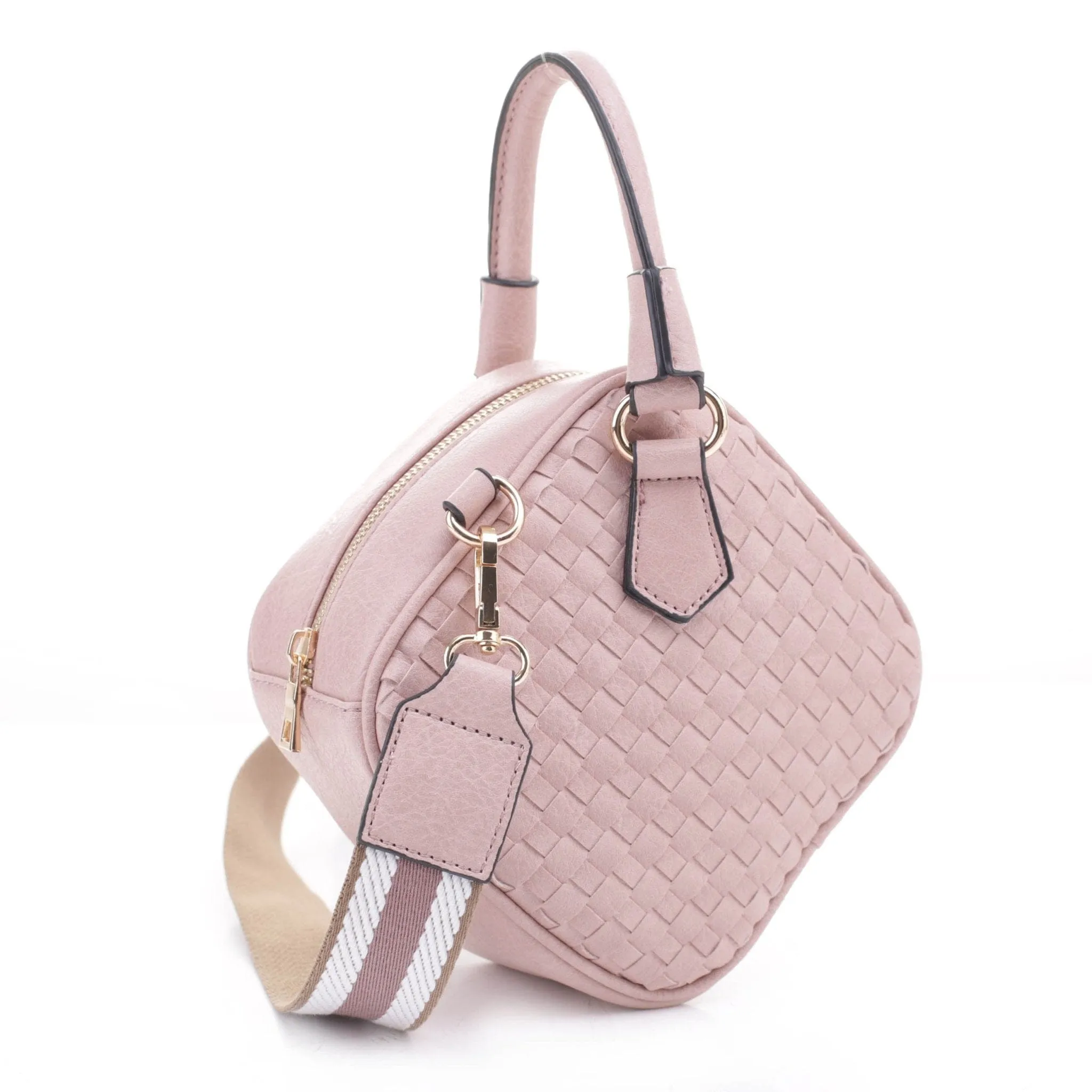 FC20364 Rhombus Woven Crossbody