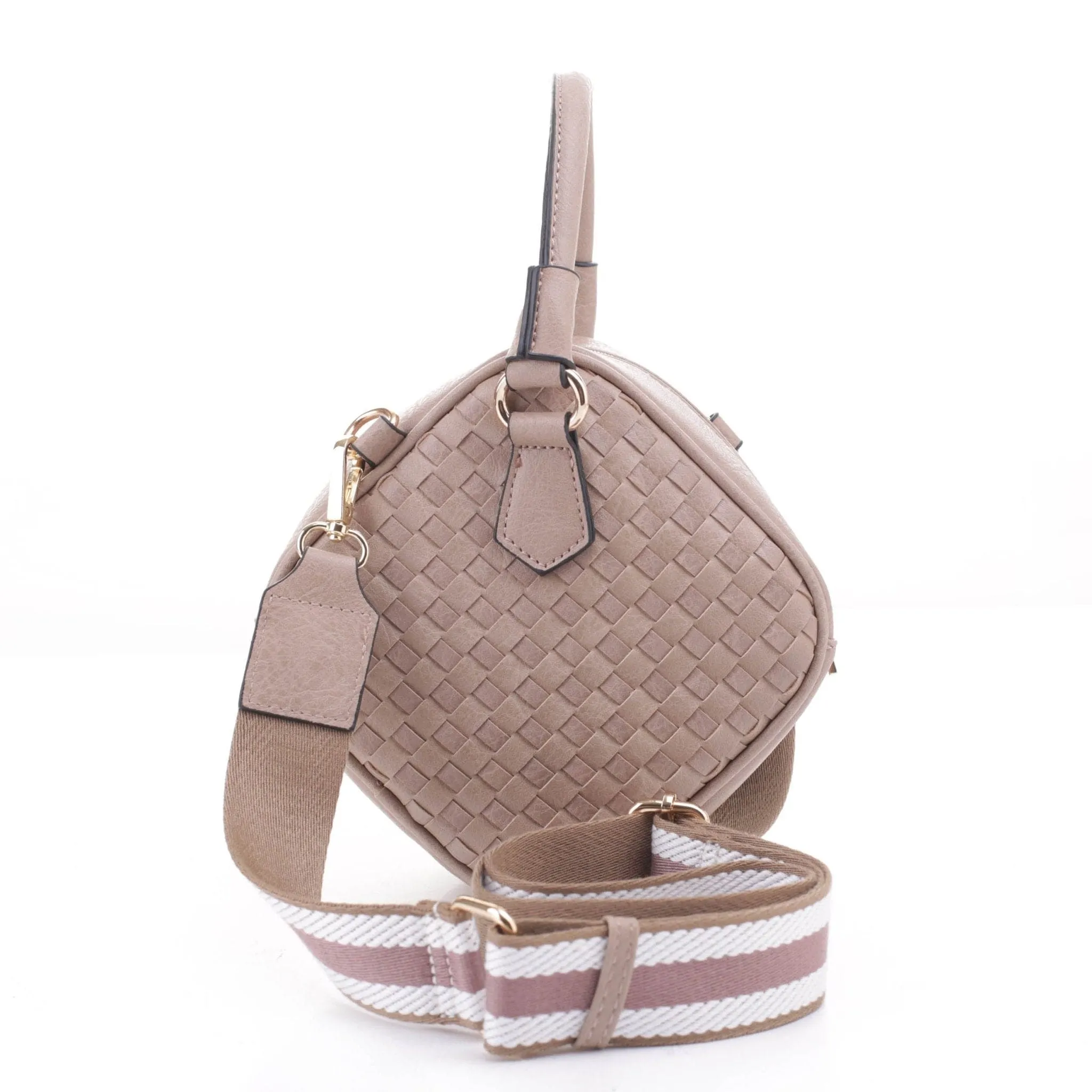 FC20364 Rhombus Woven Crossbody