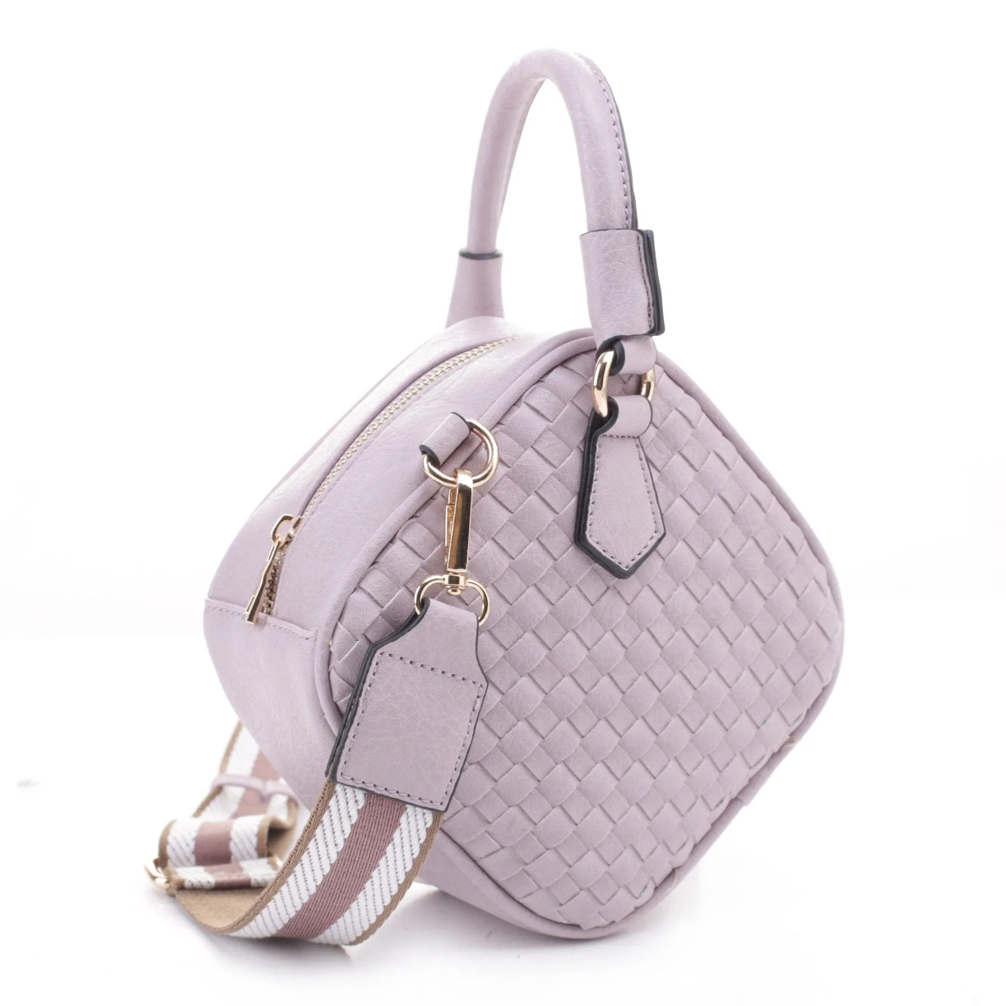 FC20364 Rhombus Woven Crossbody