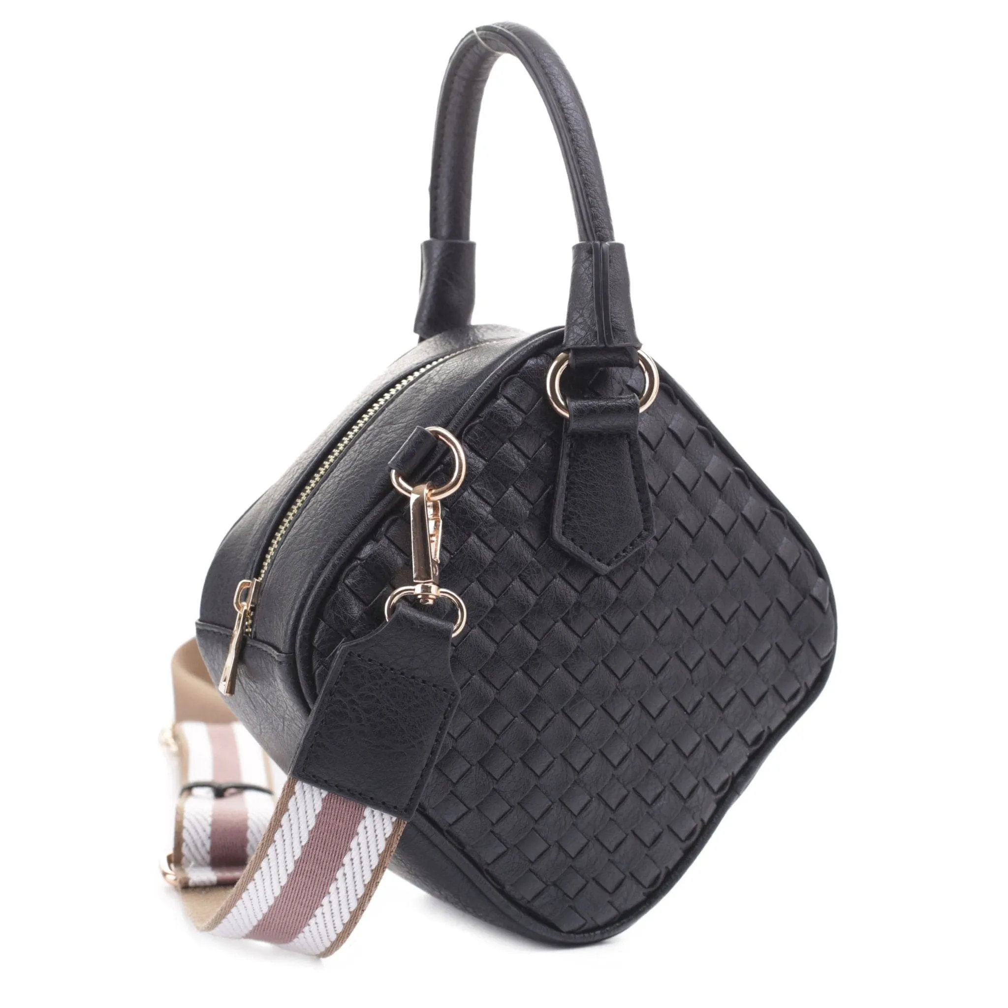 FC20364 Rhombus Woven Crossbody