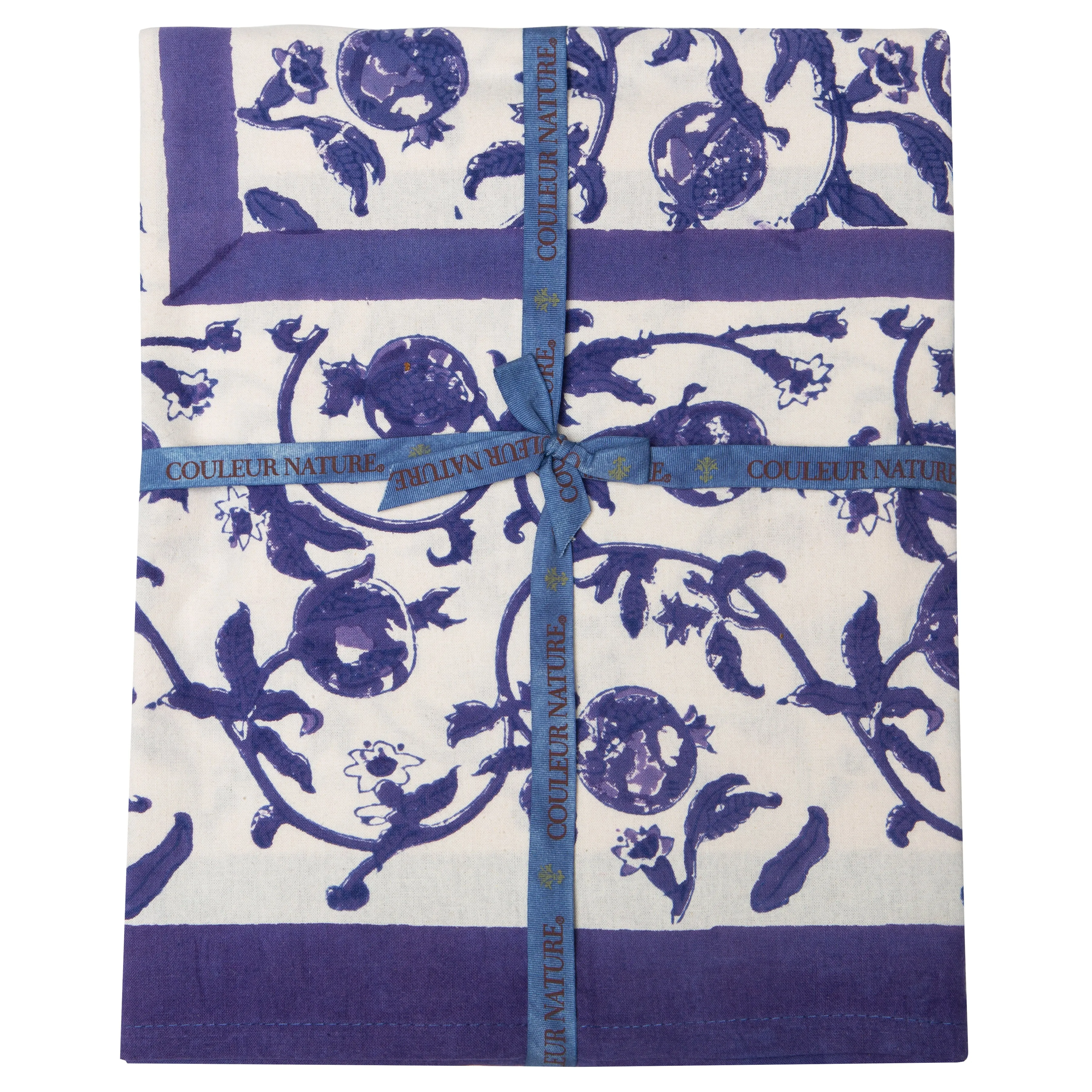 French Tablecloth Granada Violet Bleu