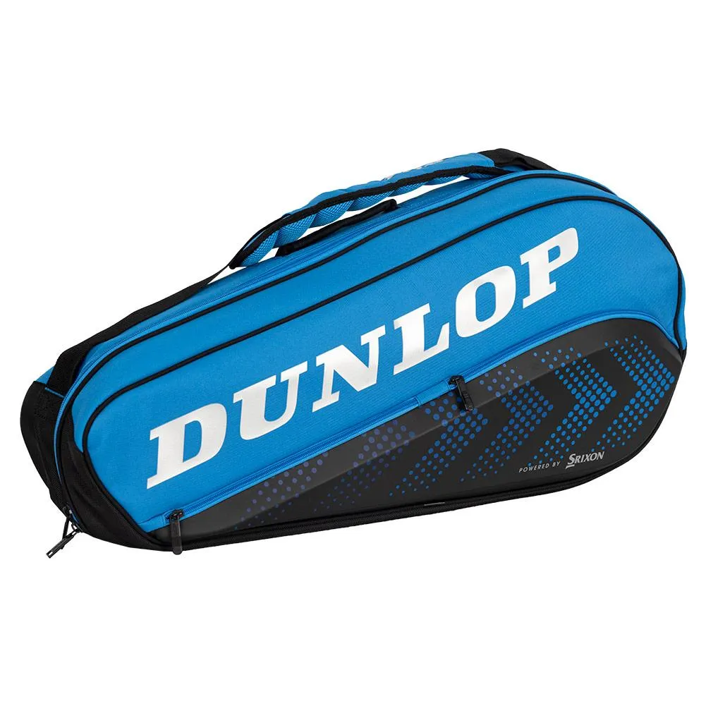 FX Performance 3 Racquet Tennis Bag Black and Blue