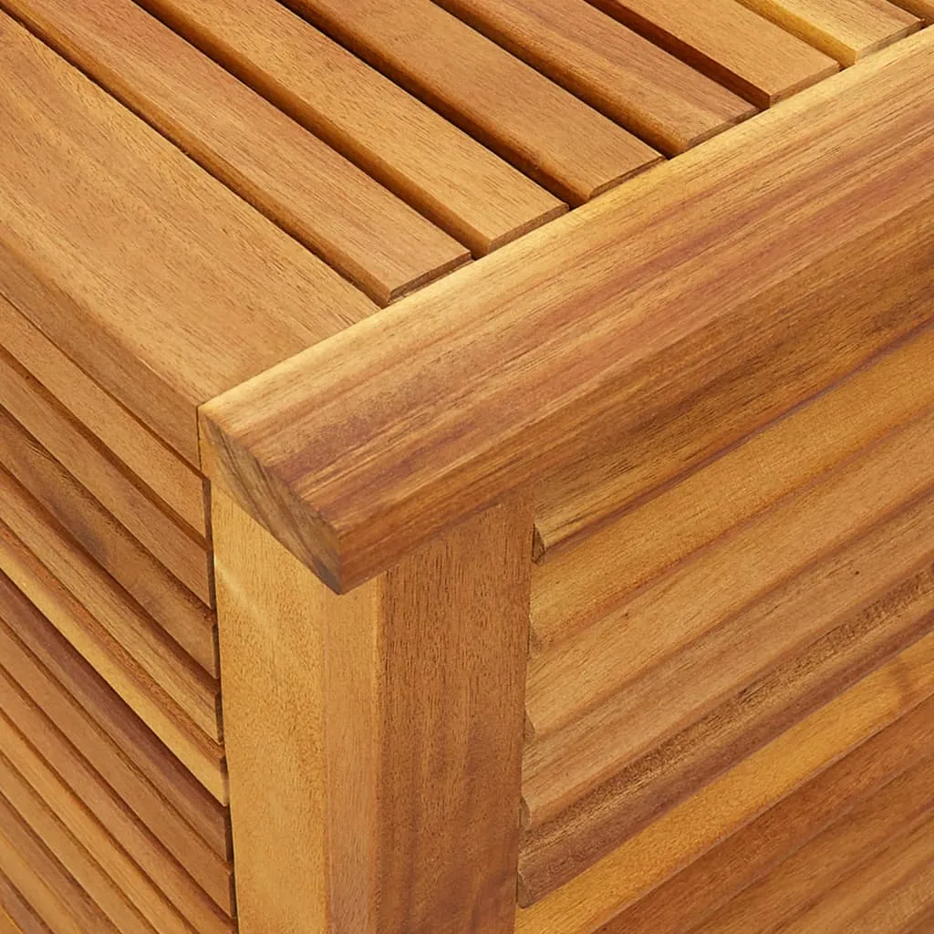 Garden Storage Box with Louver 60x50x56 cm Solid Wood Acacia