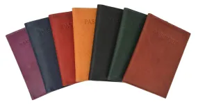 Genuine Leather Passport Cover Holder Wallet Case Travel Many Colors 601 CF BLIND (C)