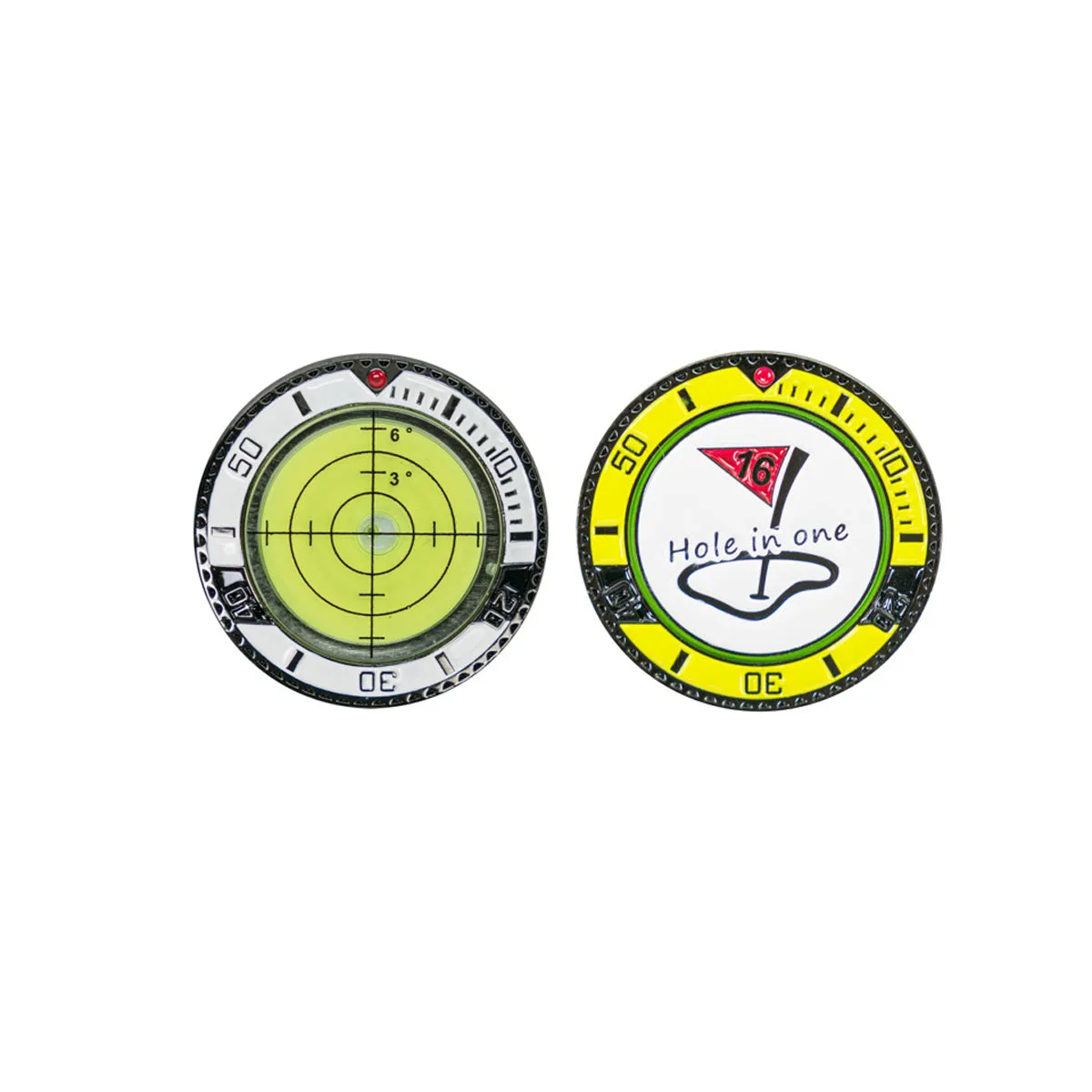 Golf Double-Sided Level Marker with Precision Reading