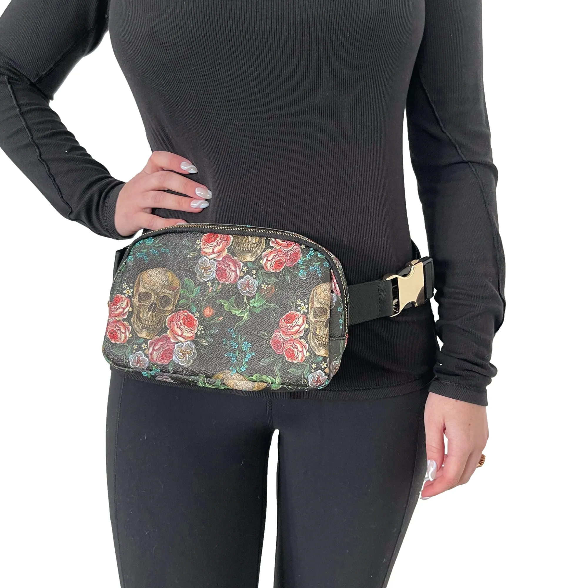 Gothic Skulls Crossbody Bag