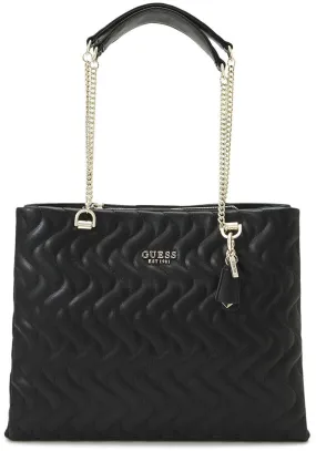 Guess Eco Mai Society Handbag In Black For Women