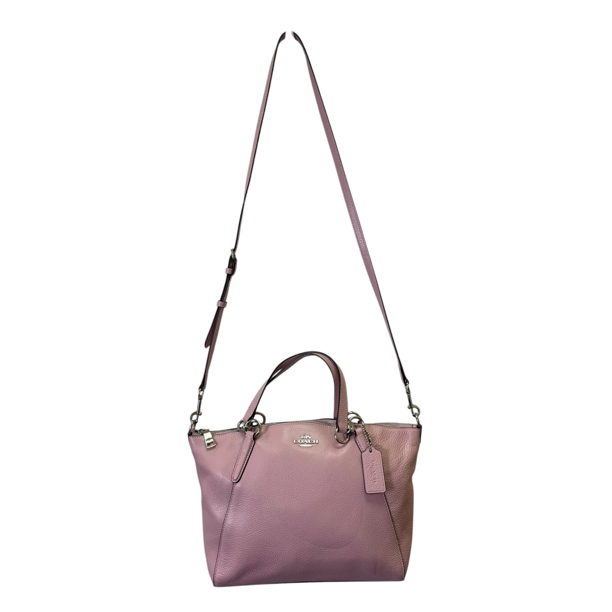 Handbag Designer By Coach In Pink, Size:Medium