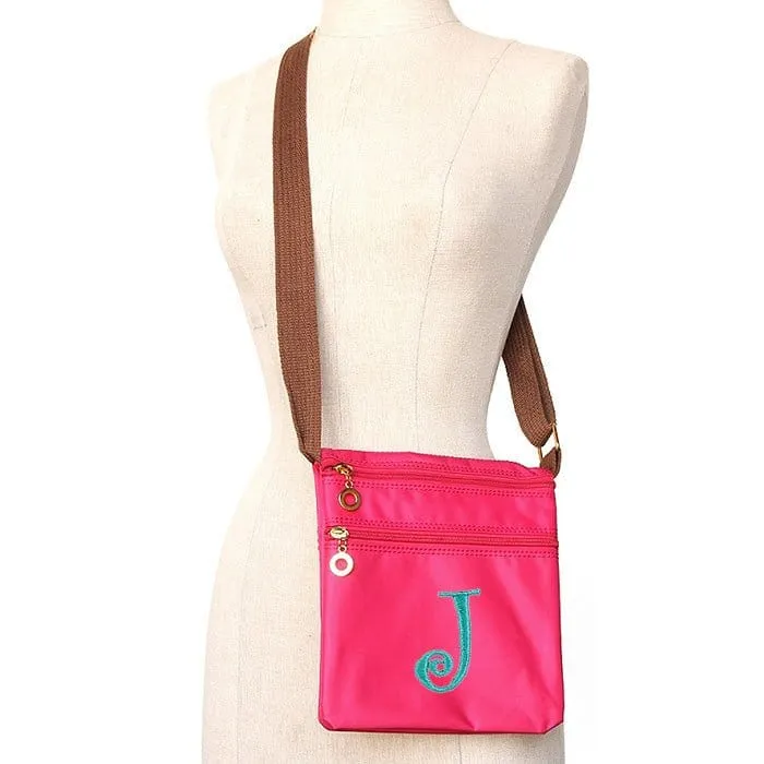 HD1851 Monogrammable Nylon Fabric Crossbody Bag