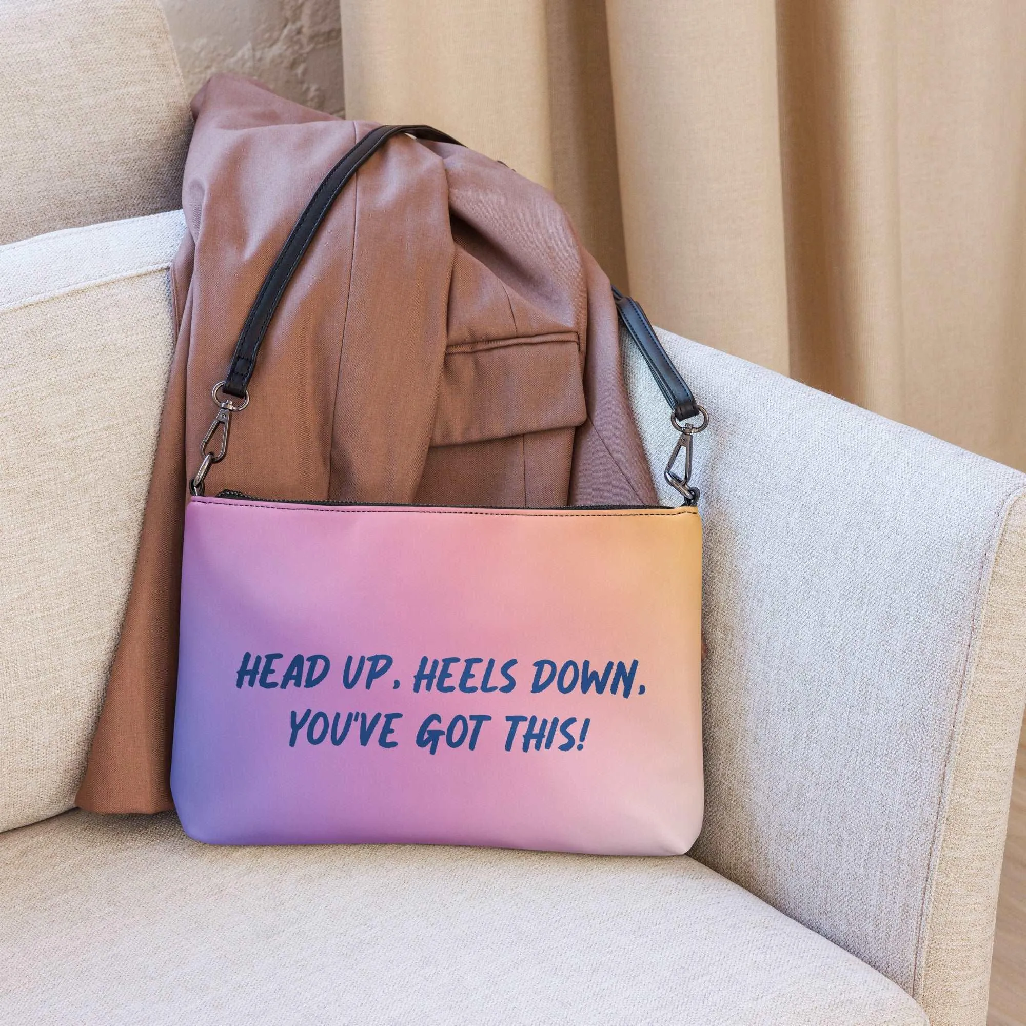 Head's Up Heels Down Crossbody Bag