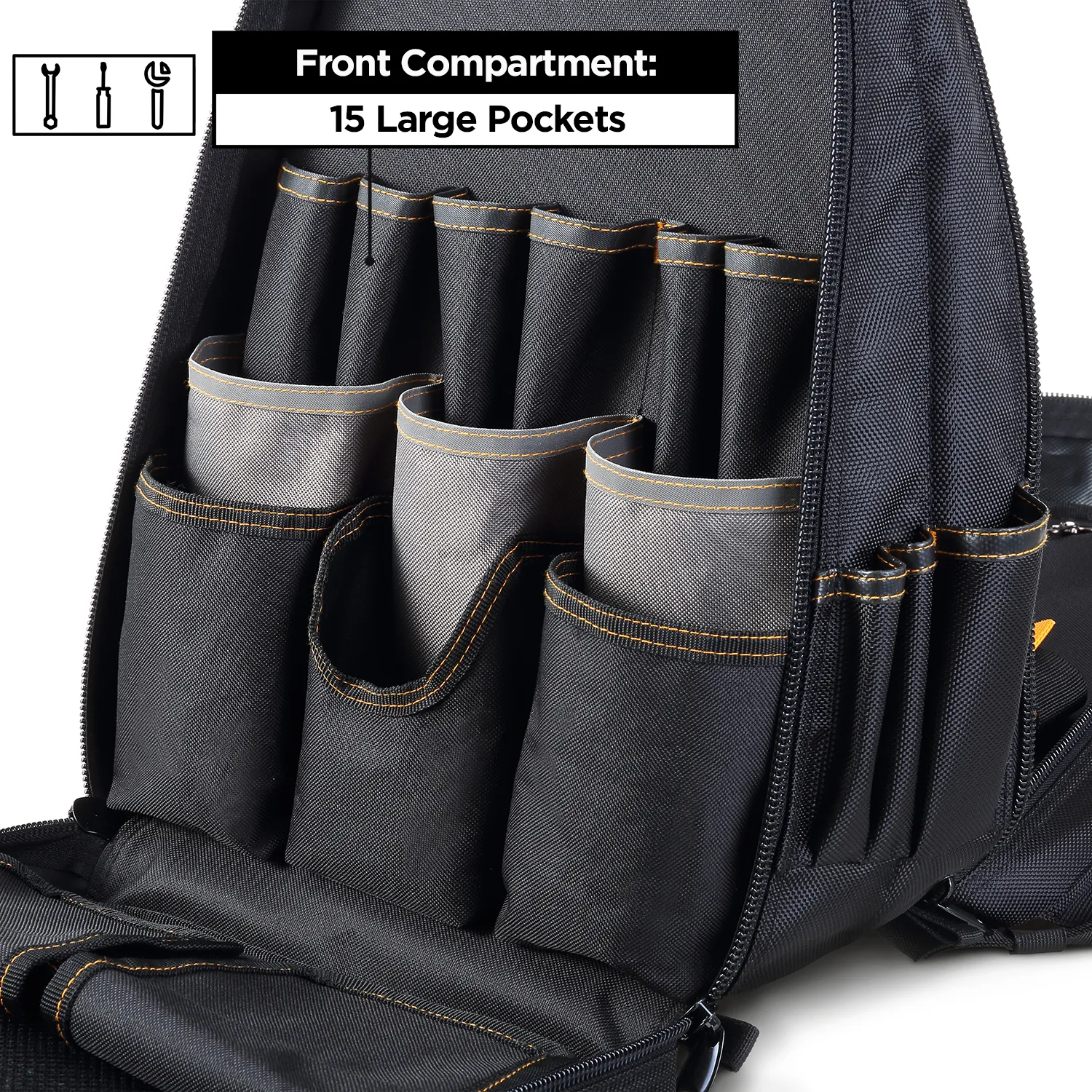 Heavy-Duty Tool Backpack (48 Pocket)