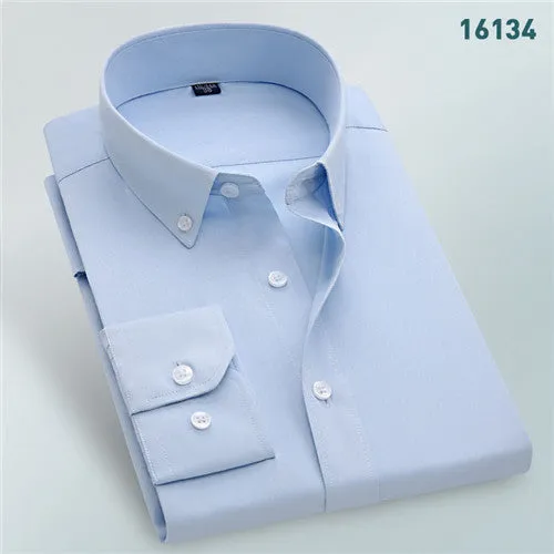 High Quality Solid Long Sleeve Shirt #161XX