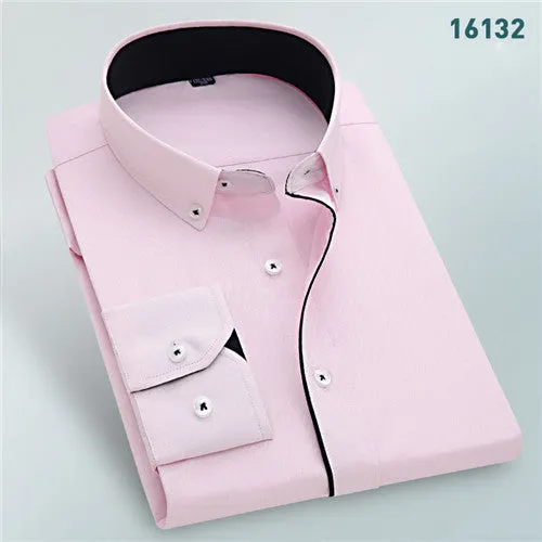 High Quality Solid Long Sleeve Shirt #161XX