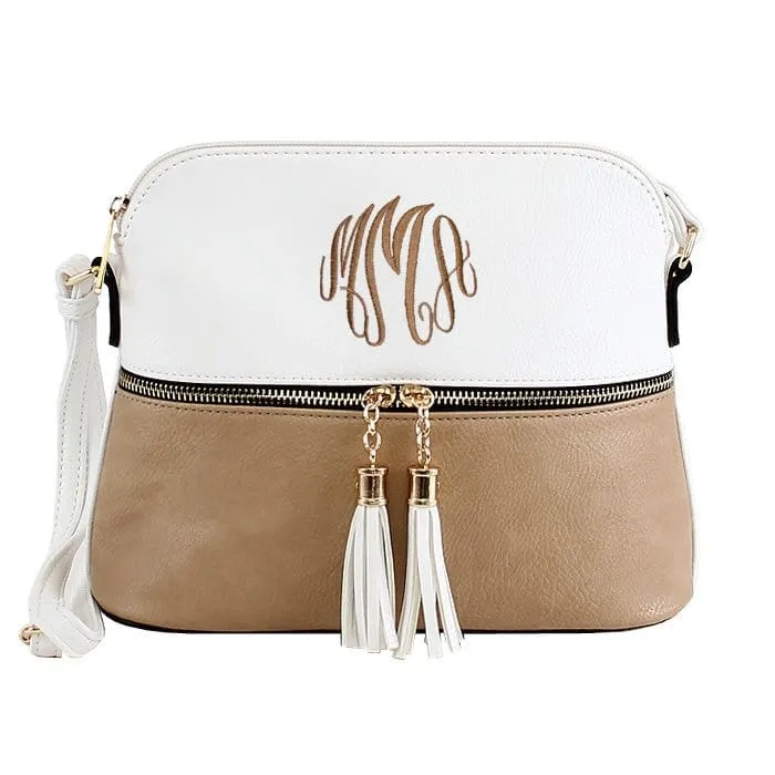 HY3031P  Monogrammable Fashion Crossbody Bag with Tassel